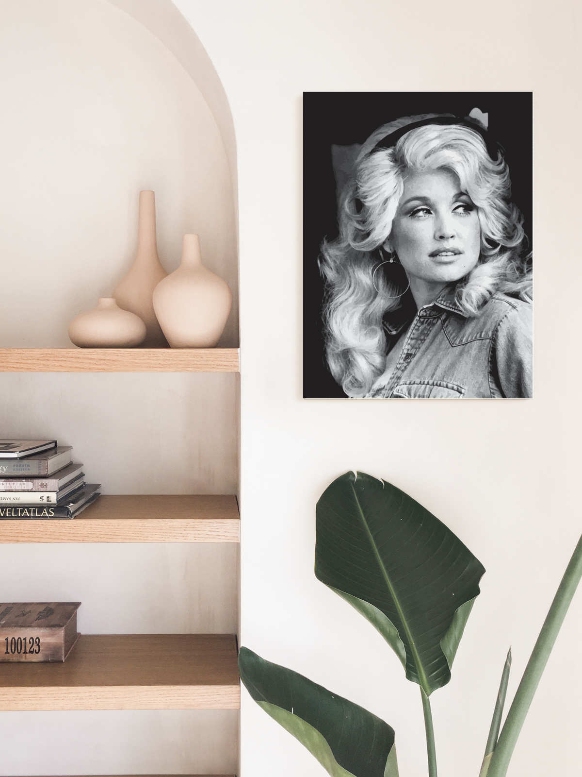 Barbara Decor - 18x24 Inch Poster - Vintage Dolly Parton - Stylized Wall Art
