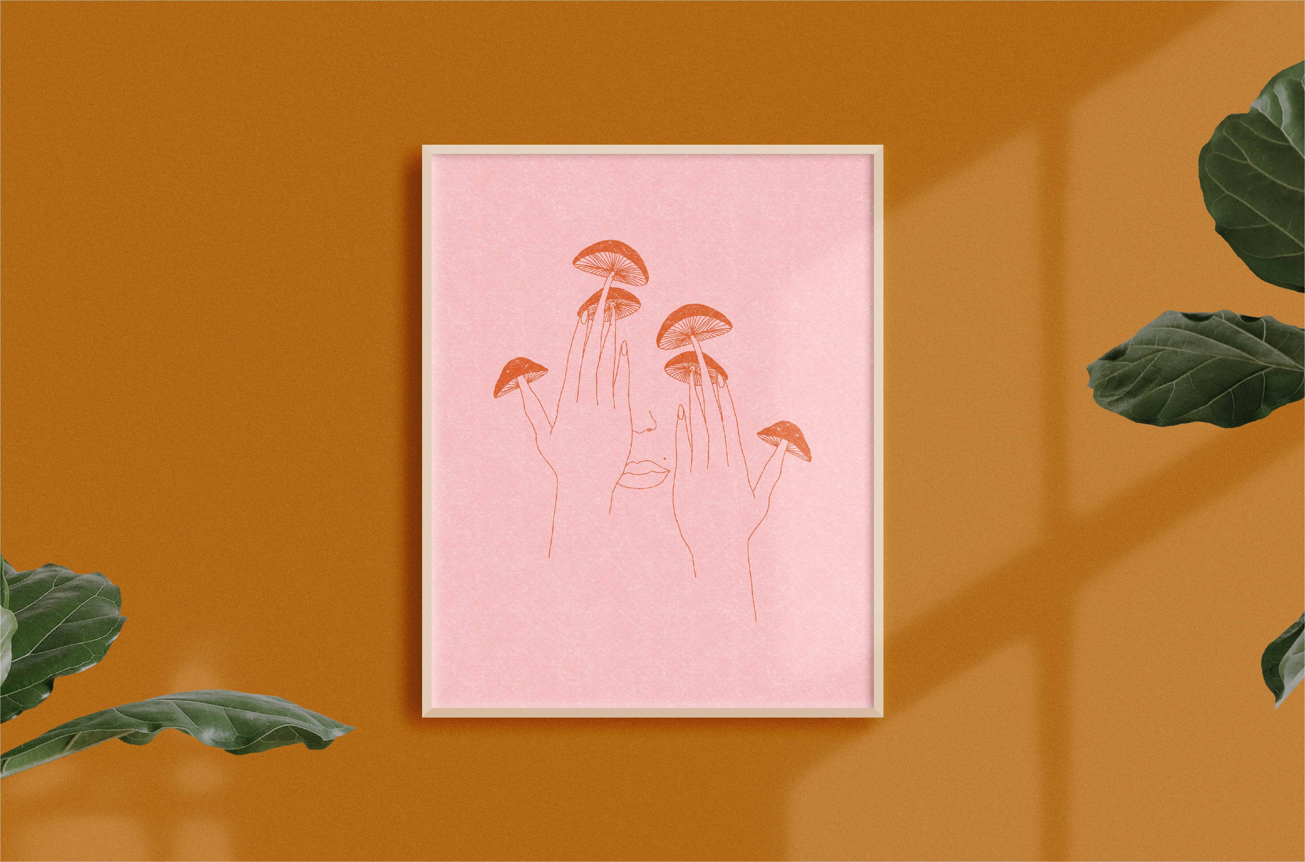 Black Lab Studio - Shroom Fingers Art Print