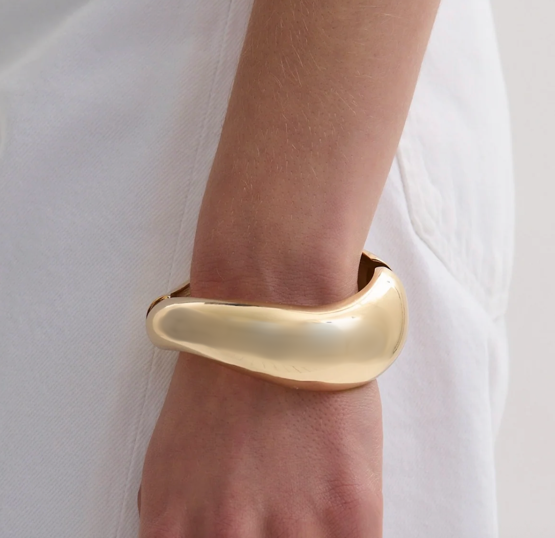 HoopLa - Editorial Hinge Bracelets 14K Gold PVD- Recycled
