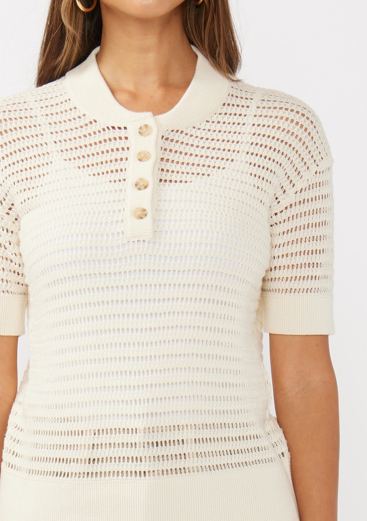 Short Sleeve Henley Top