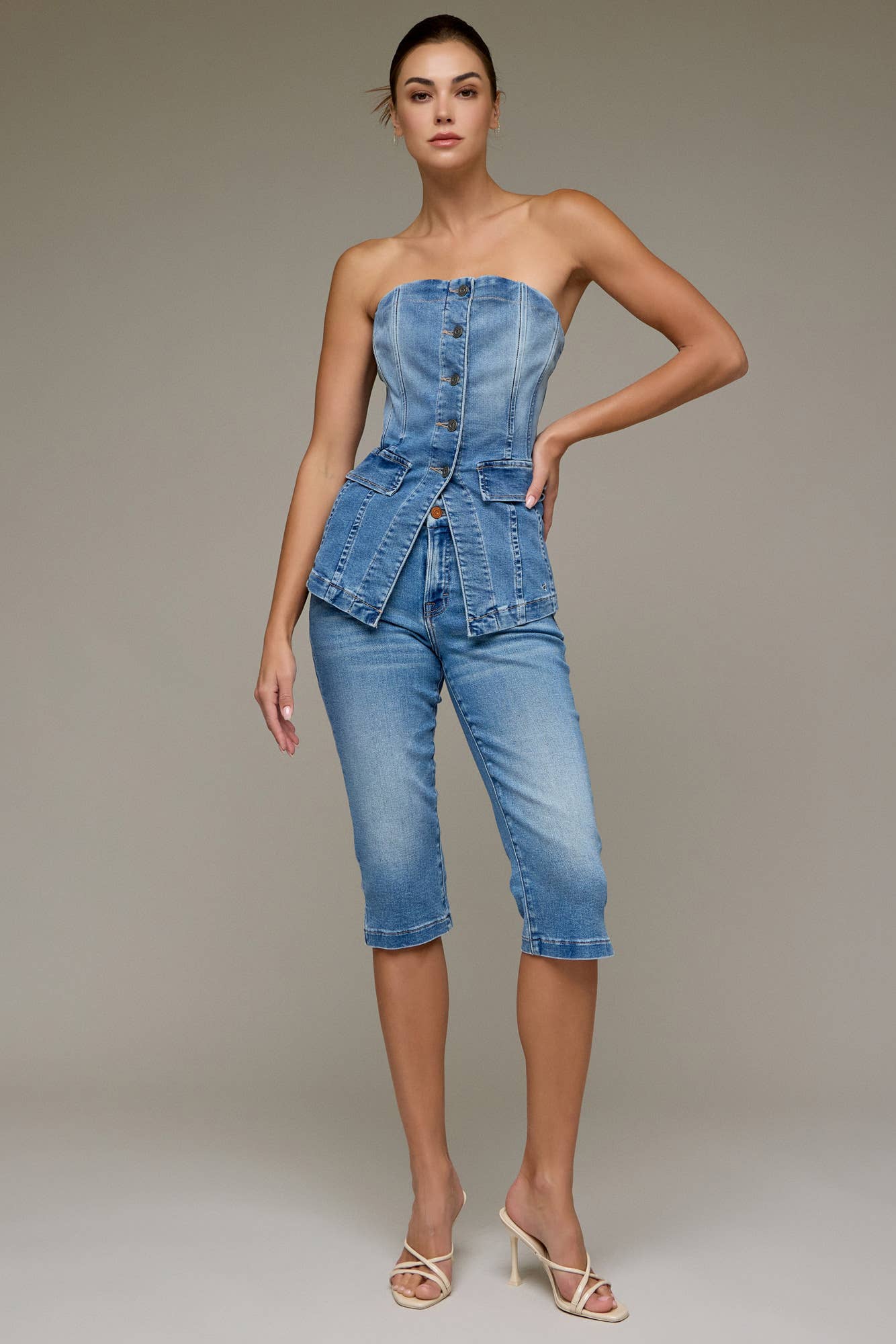 Hidden Jeans - TUXEDO BUSTIER