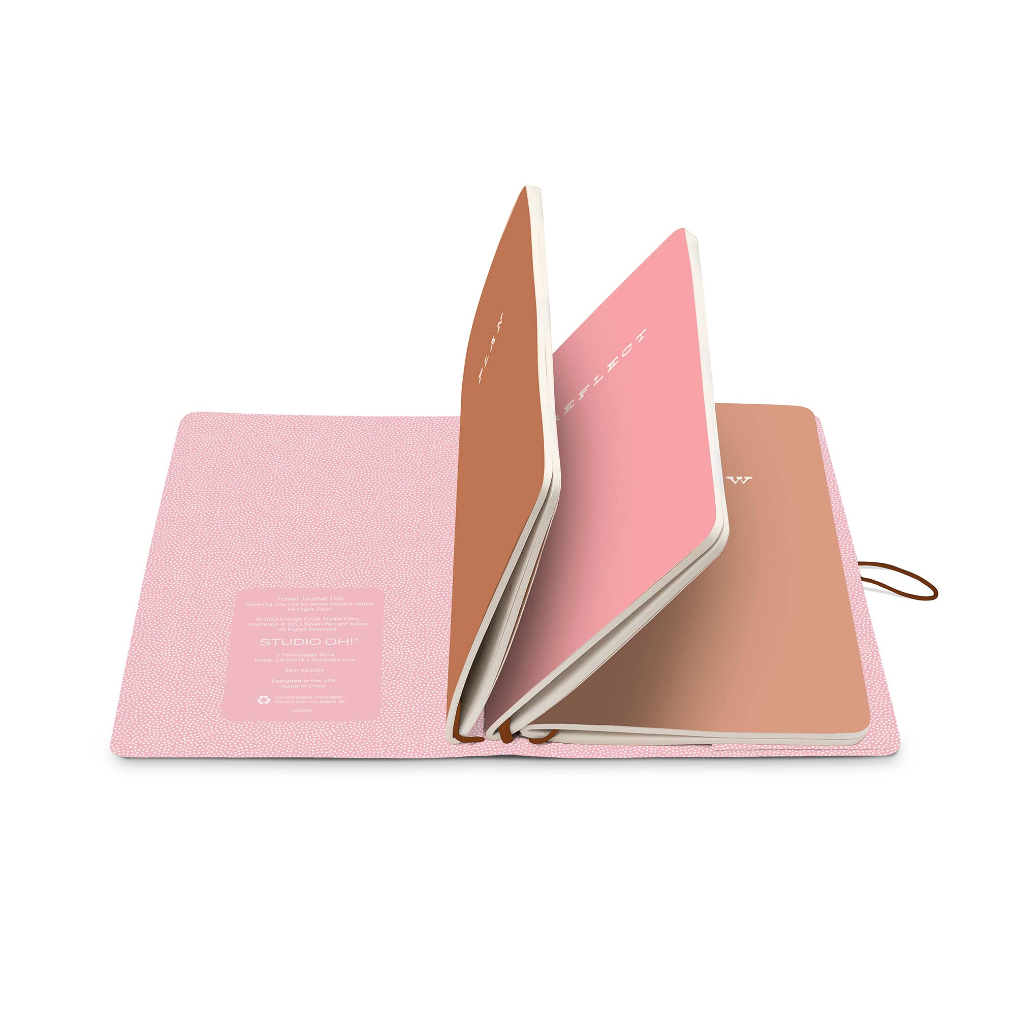 Studio Oh! - Traveling Cha-Cha Travel Journal Trios