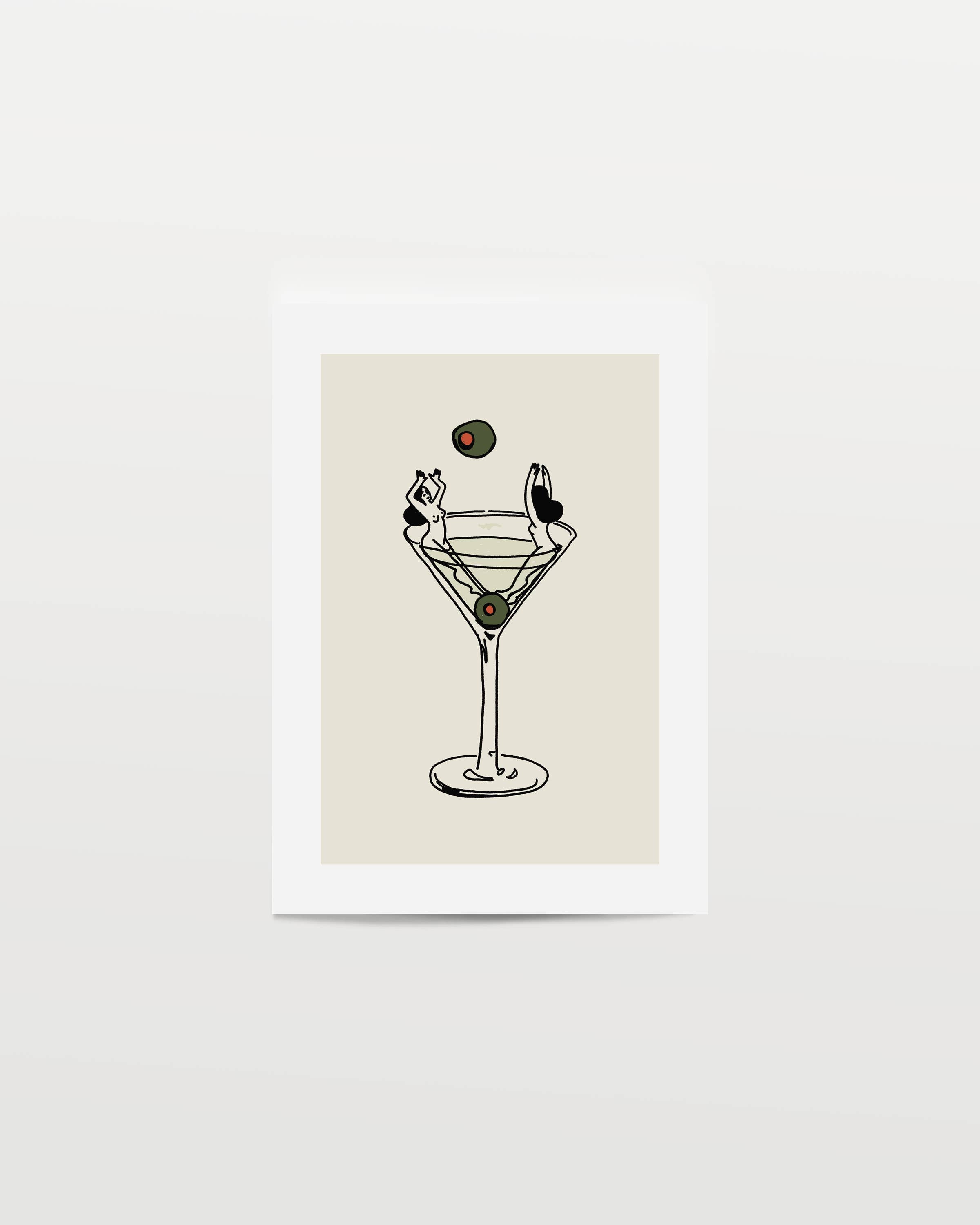 Tumbleweed Design Studio - "Martini Girls" Wall Art Print Retro Vintage Bar Home Decor