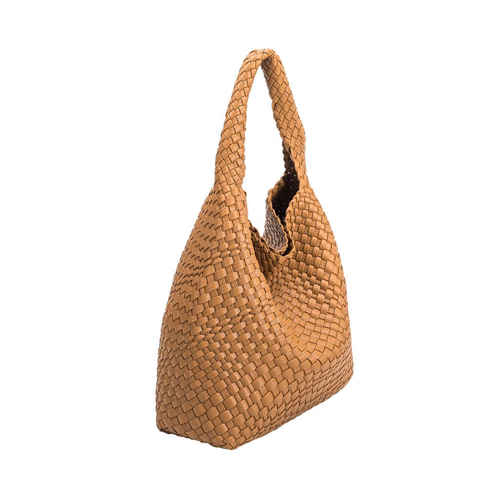 Melie Bianco - Johanna Camel Large Recycled Vegan Shoulder Bag