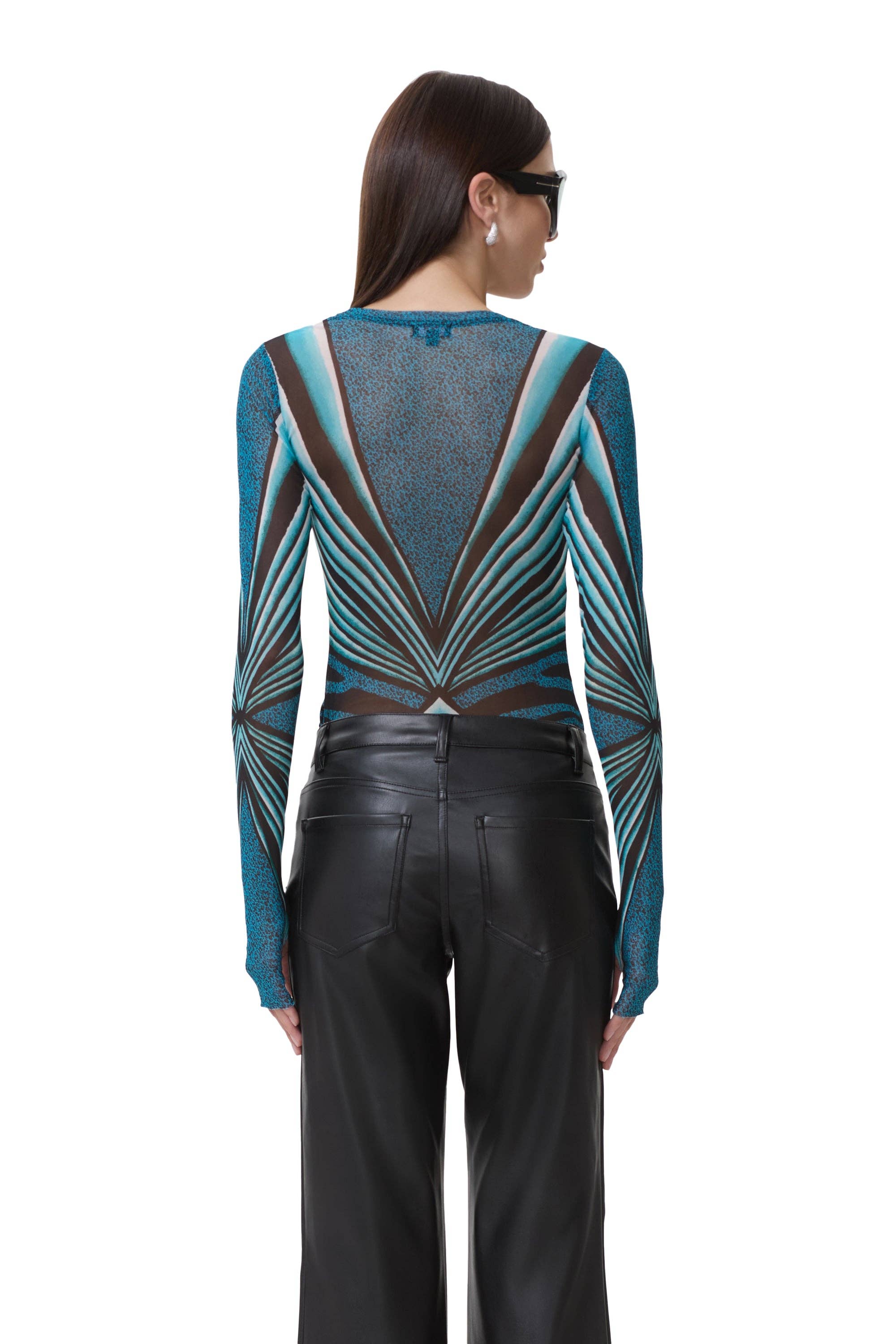 AFRM - Kaylee Top - Aqua Animal