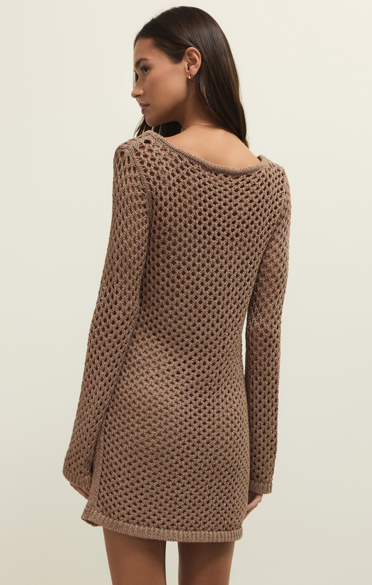 Calabria Shimmer Crochet Dress