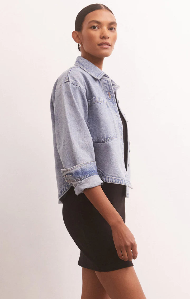 All Day cropped Denim Jacket