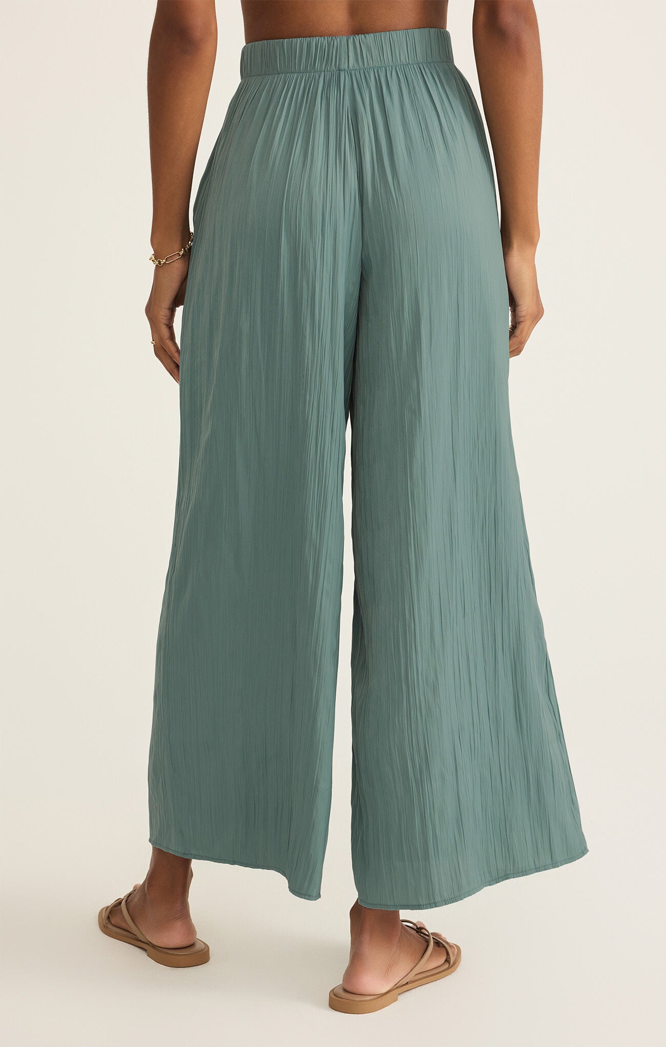 Sunset Satin Pant Sea Pine