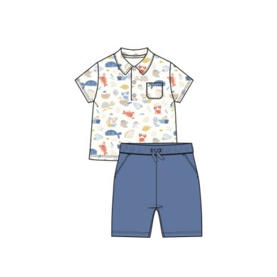 Angel SHORT AND POLO set