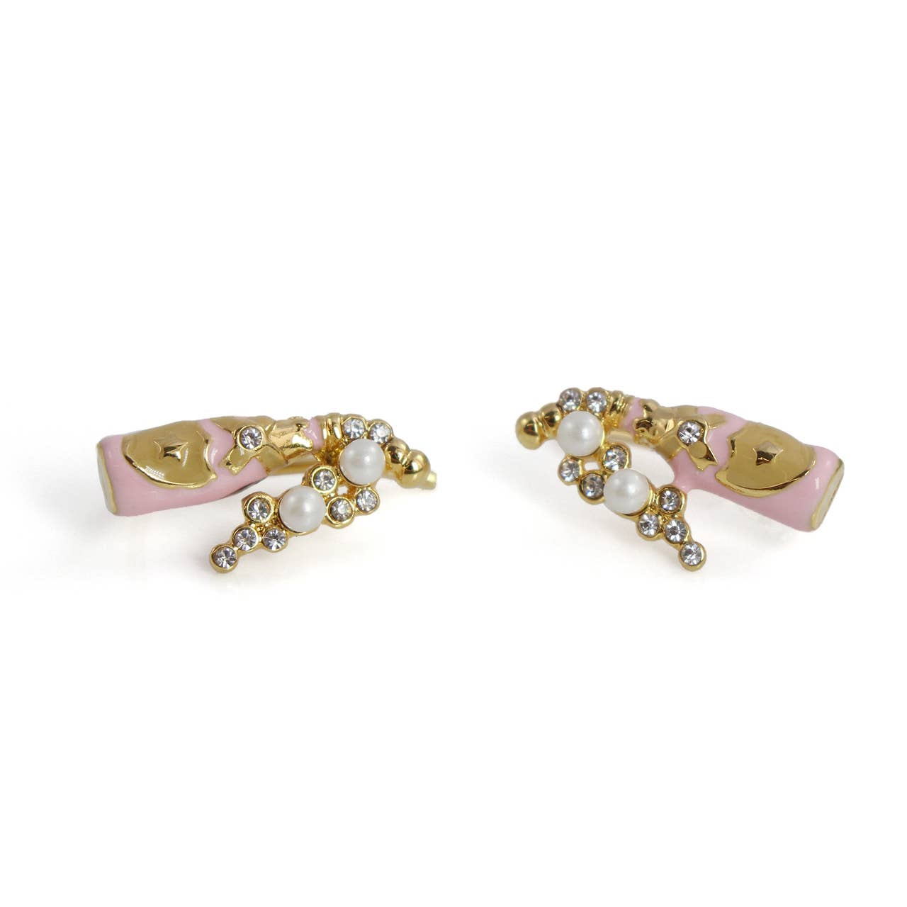 Wildflower + Co. - Earrings, Rose Champagne Studs