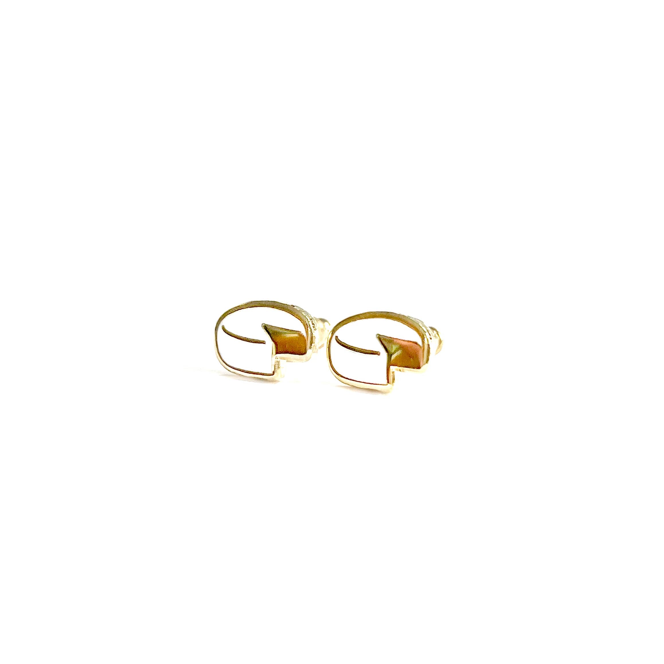 Cheese Wheel Earrings