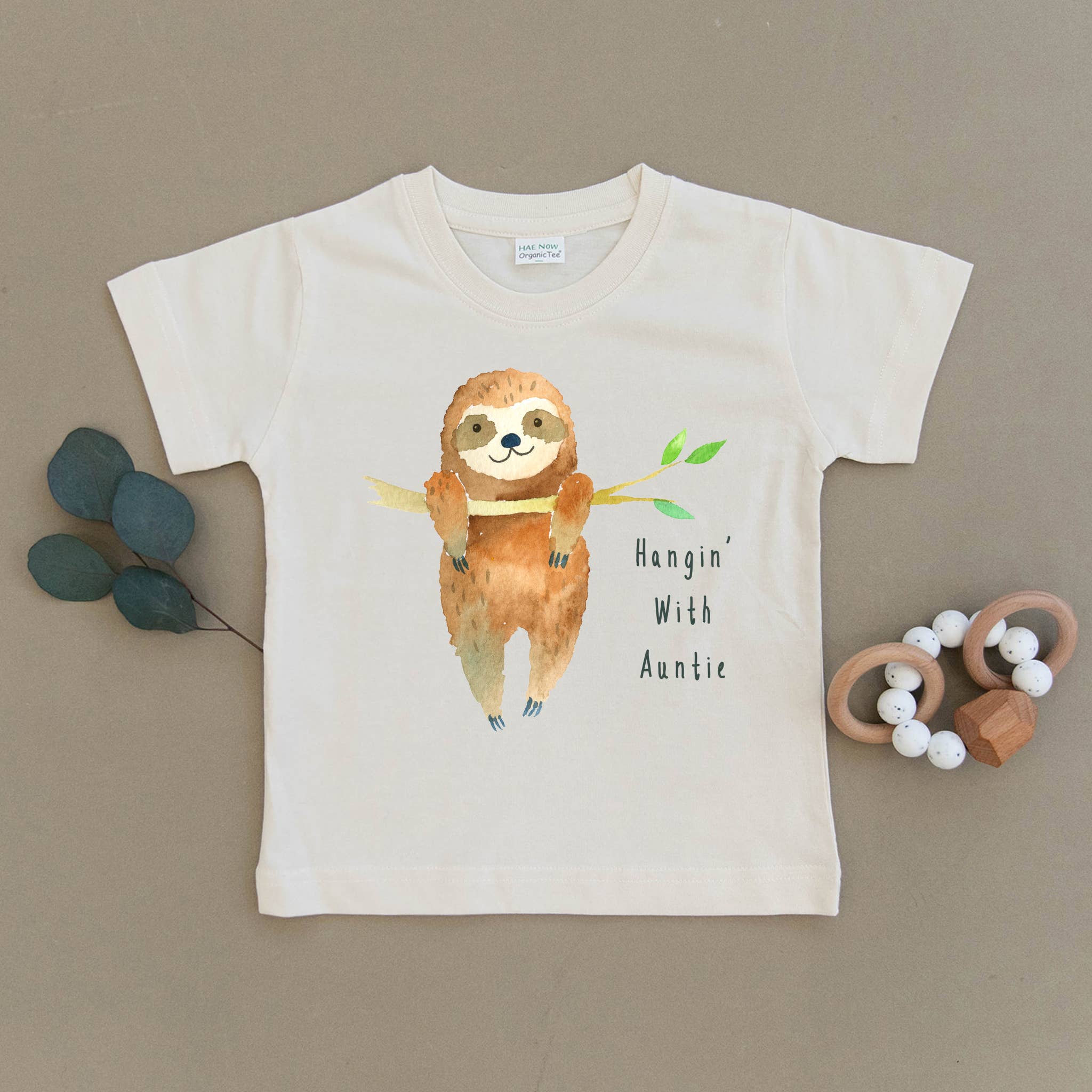 Sloth Organic Baby Onesie & Toddler Tee: 2T T-Shirt / Toddler Tee / Hangin' Out