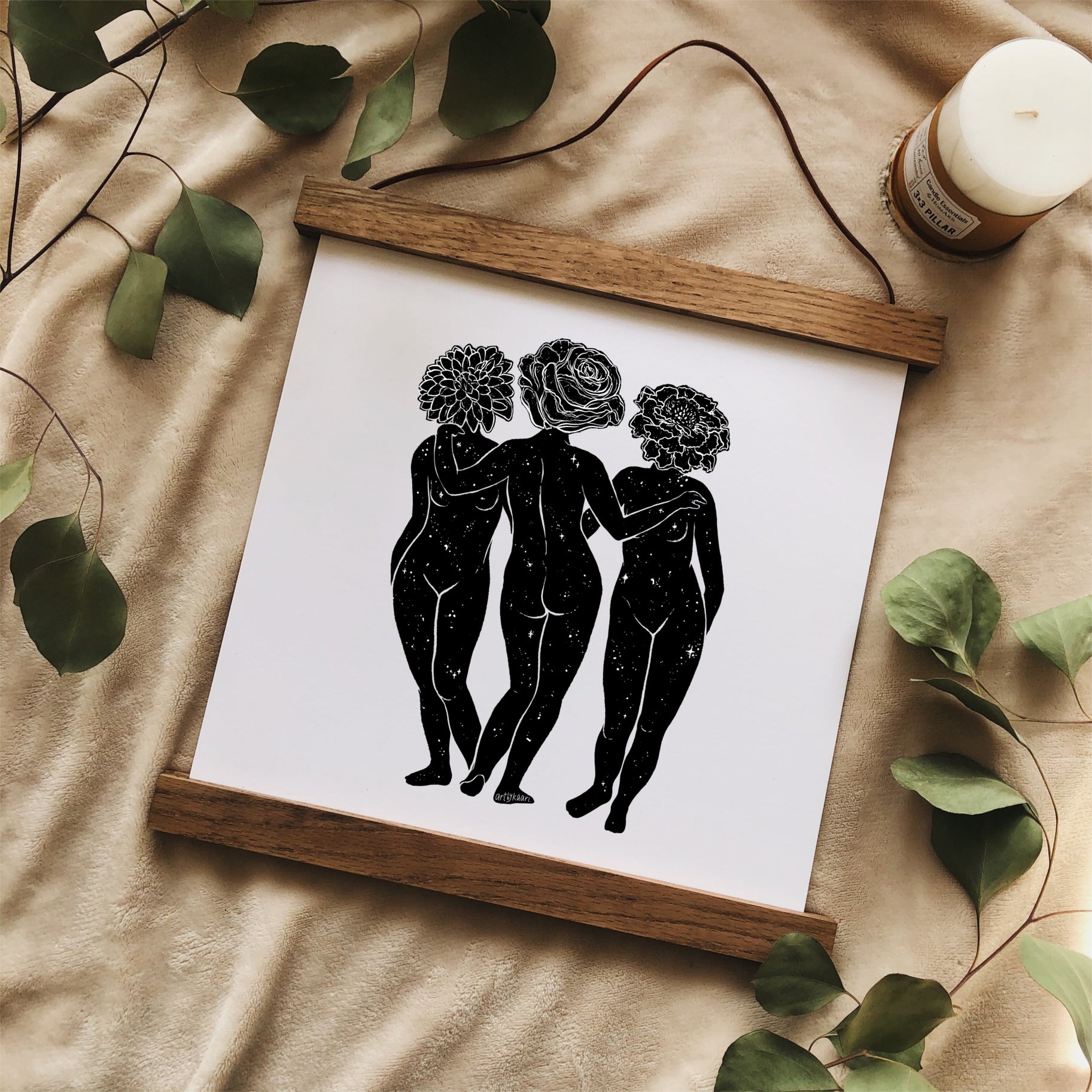 Kaari + Co. - Blooming Graces Art Print