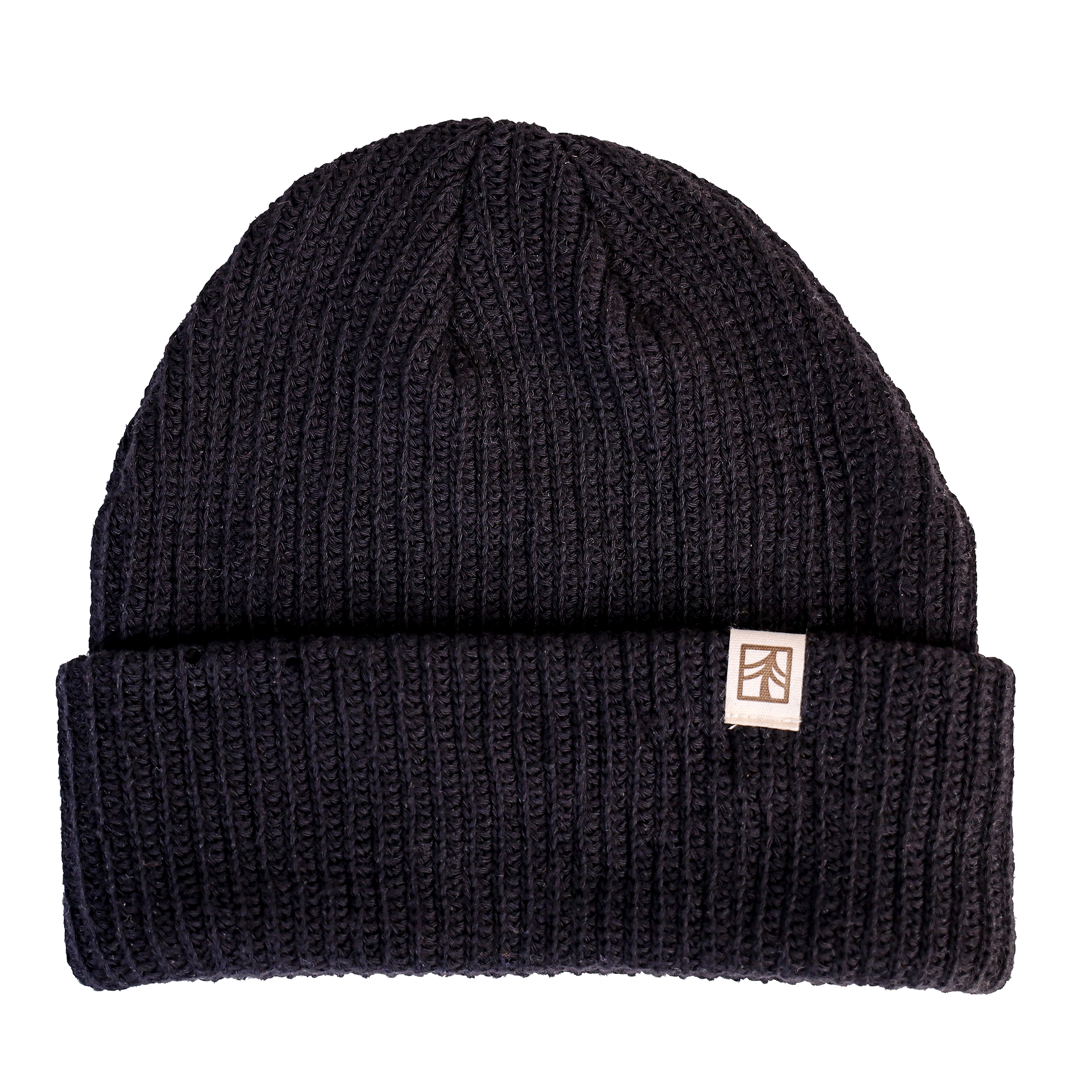 Rustek 100% Organic Cotton Beanie: Black