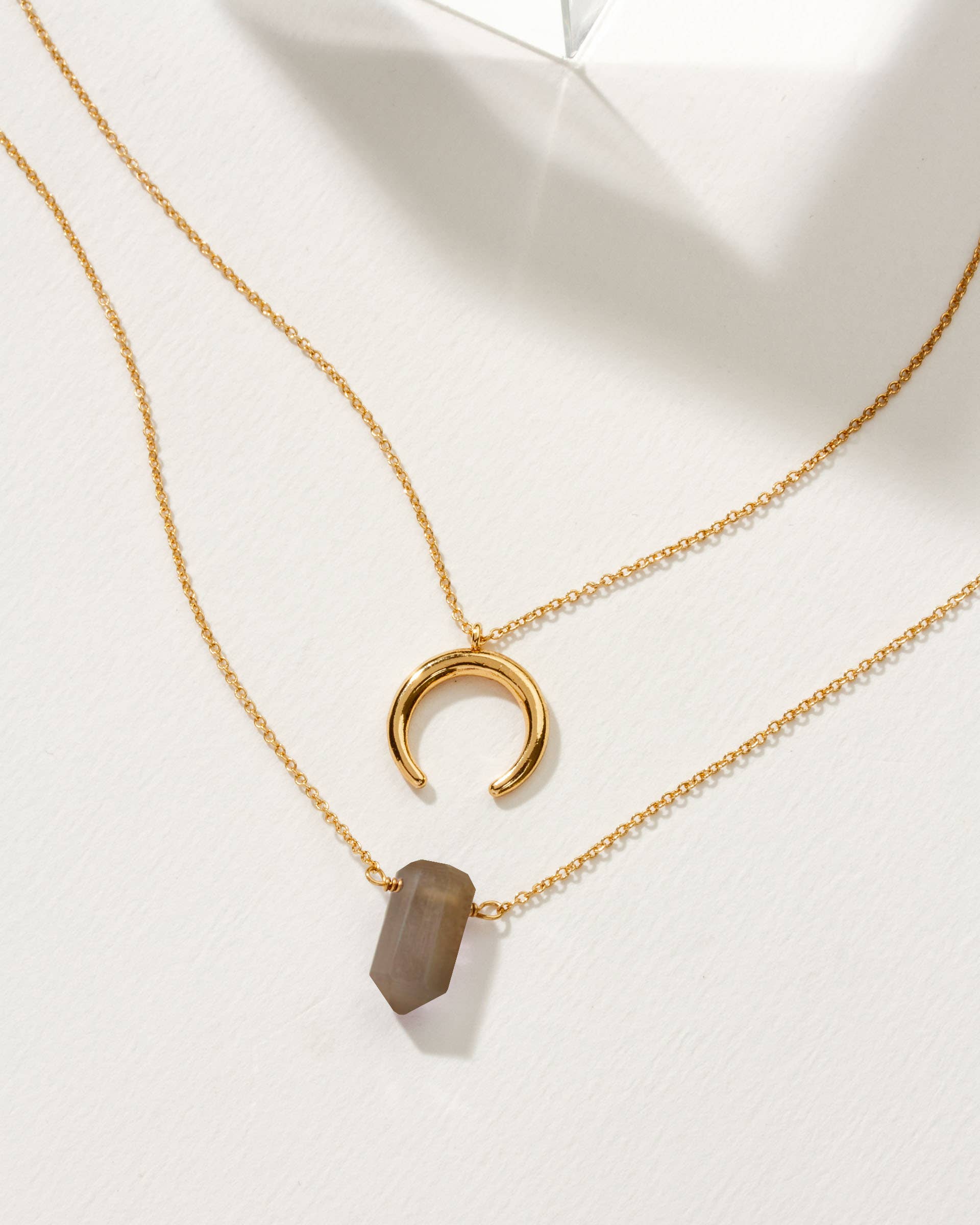 Luna Norte - Gemstone Point Necklace Set-