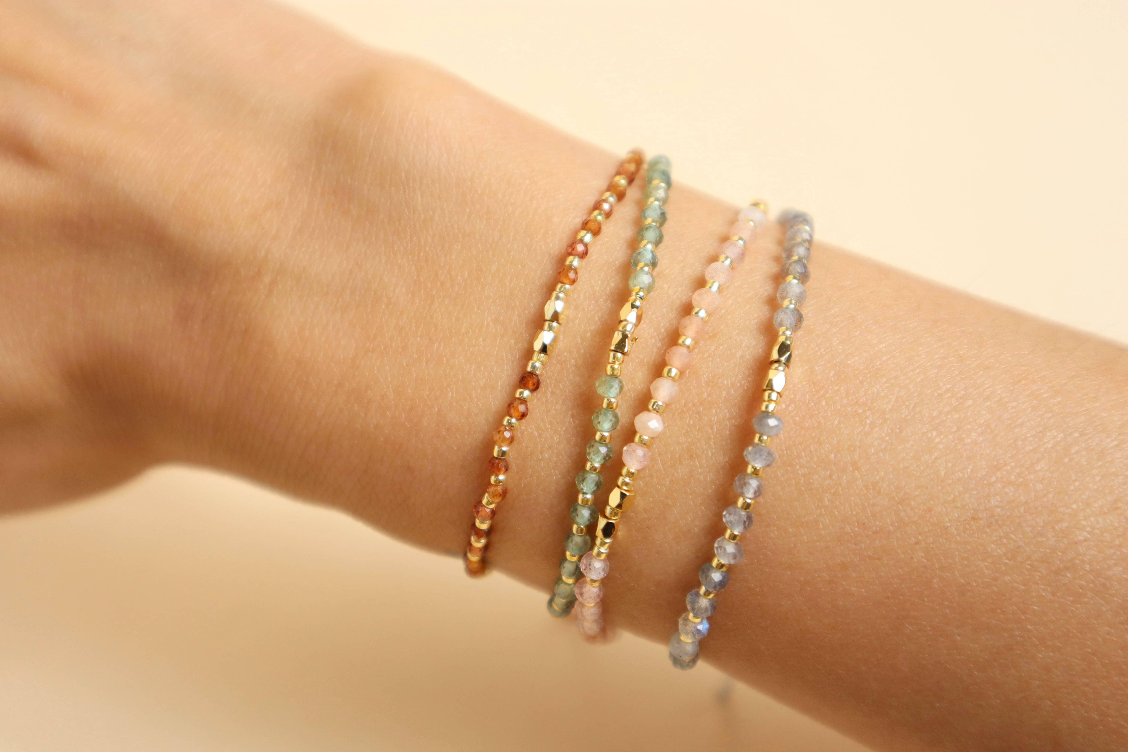 Good Vibes Gemstone Crystal Chakra Adjustable Bracelets