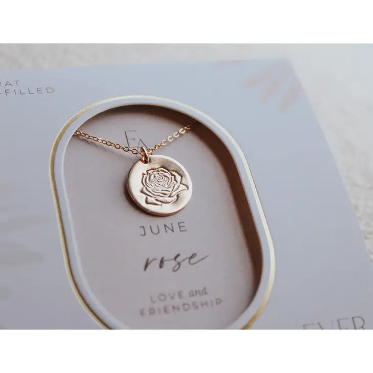 Ever Aster - Birth Flower Necklace