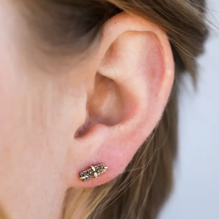 JaxKelly - Druzy Bar Stud