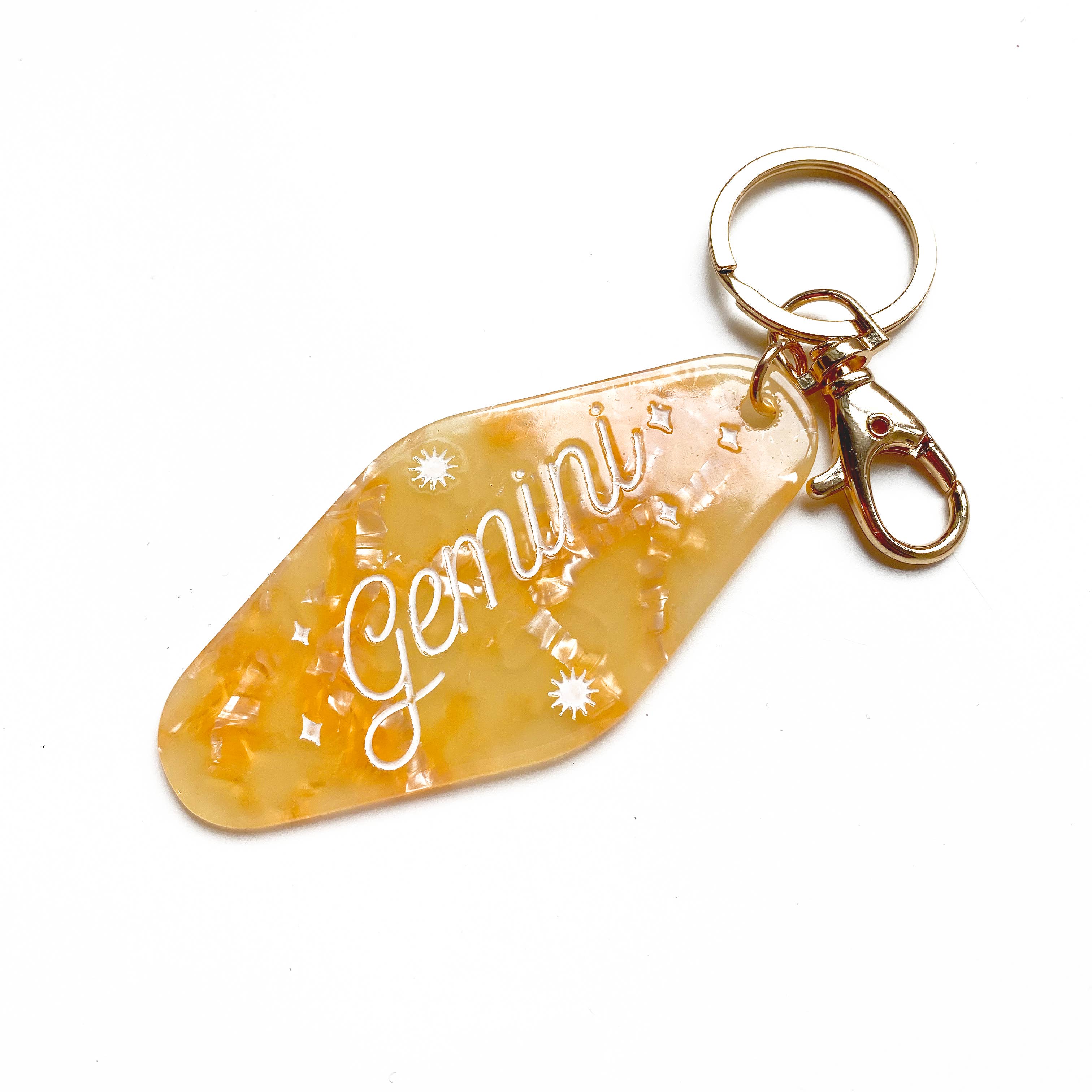 Have A Nice Day - Gemini Horoscope Motel Keychain