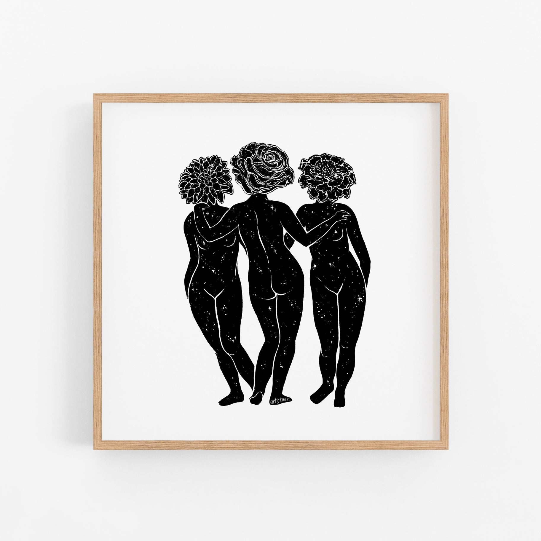 Kaari + Co. - Blooming Graces Art Print