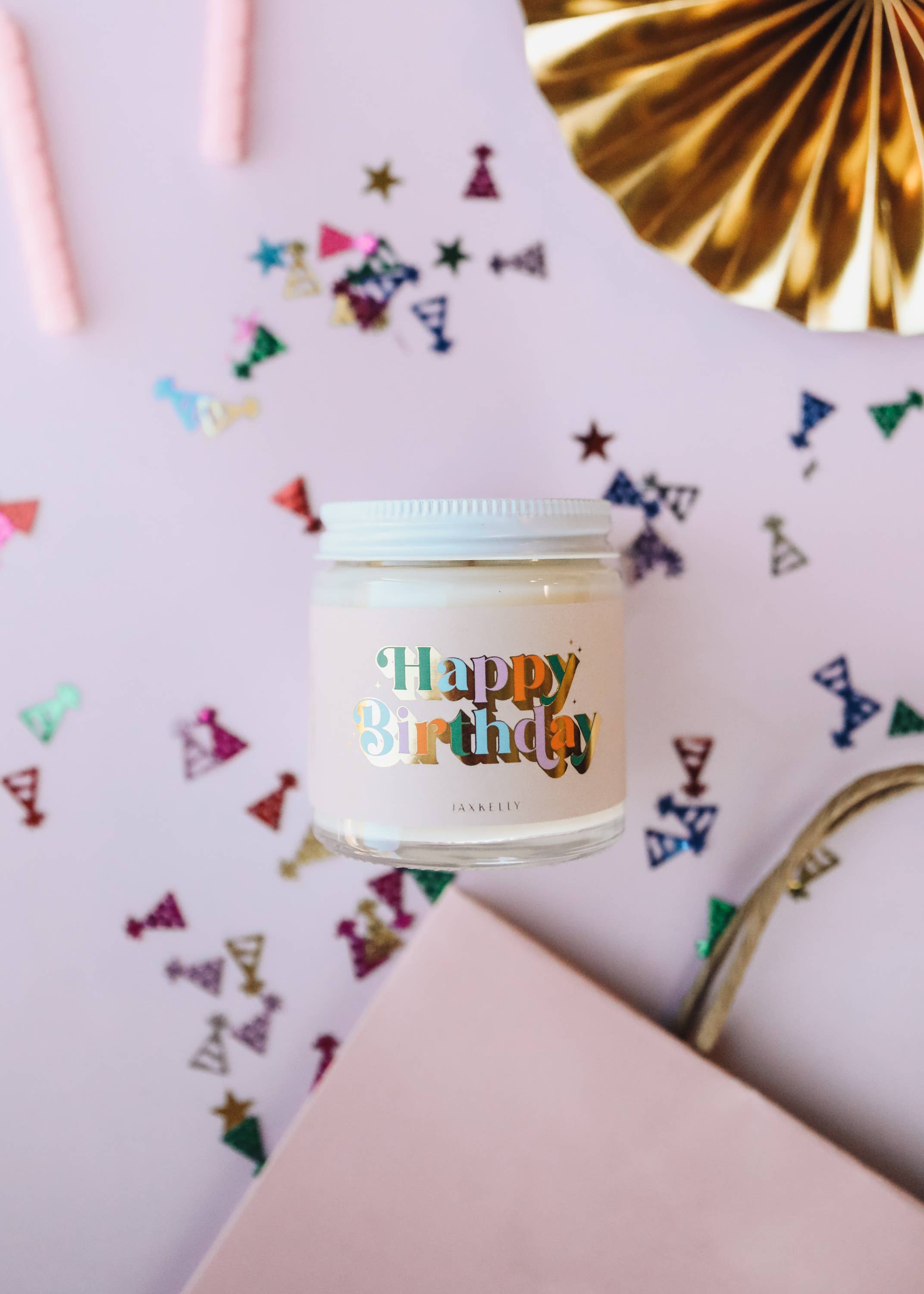 JaxKelly - 4oz - Happy Birthday Candle