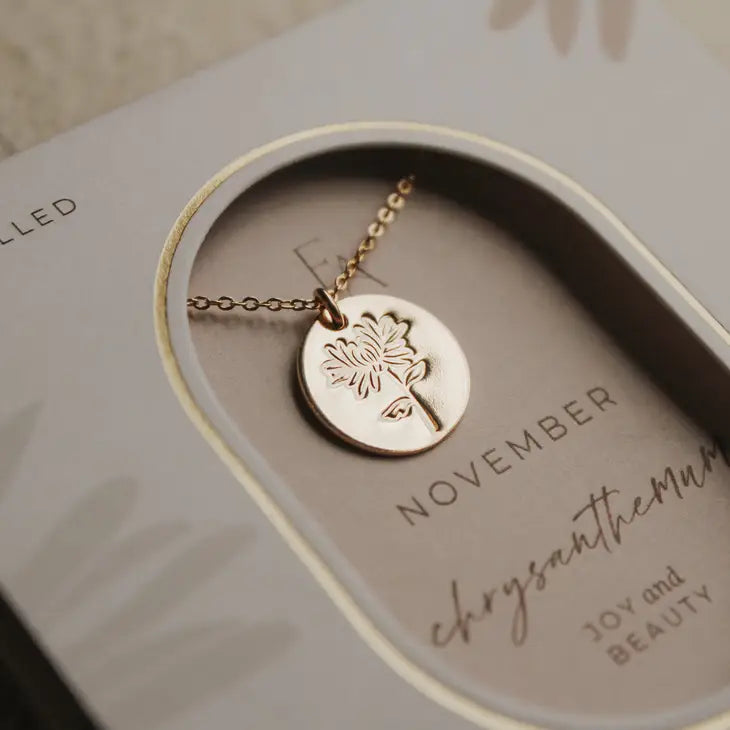 Ever Aster - Birth Flower Necklace