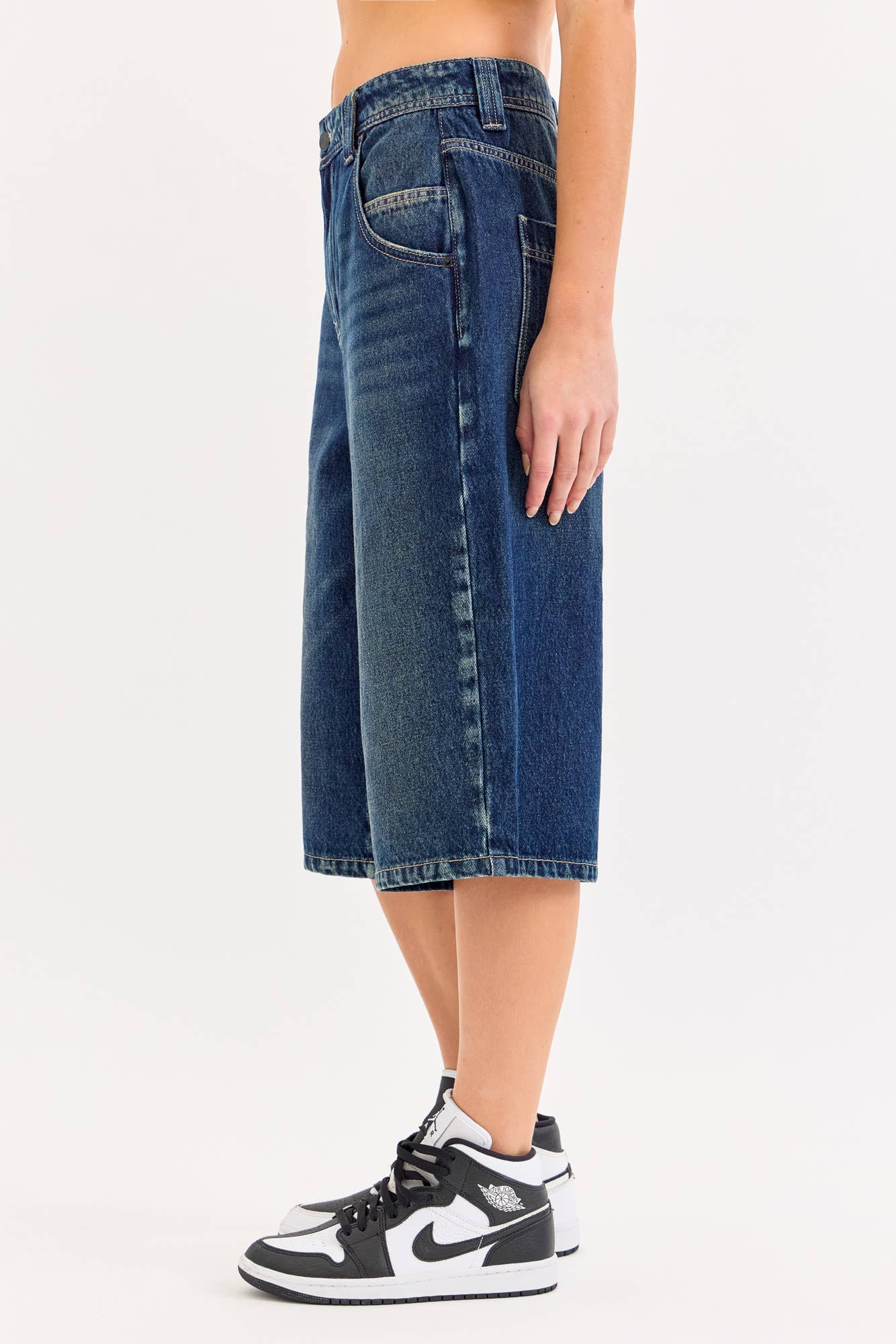 Cello Jeans - Mid Waisted Baggy Culotte with Longer Inseam