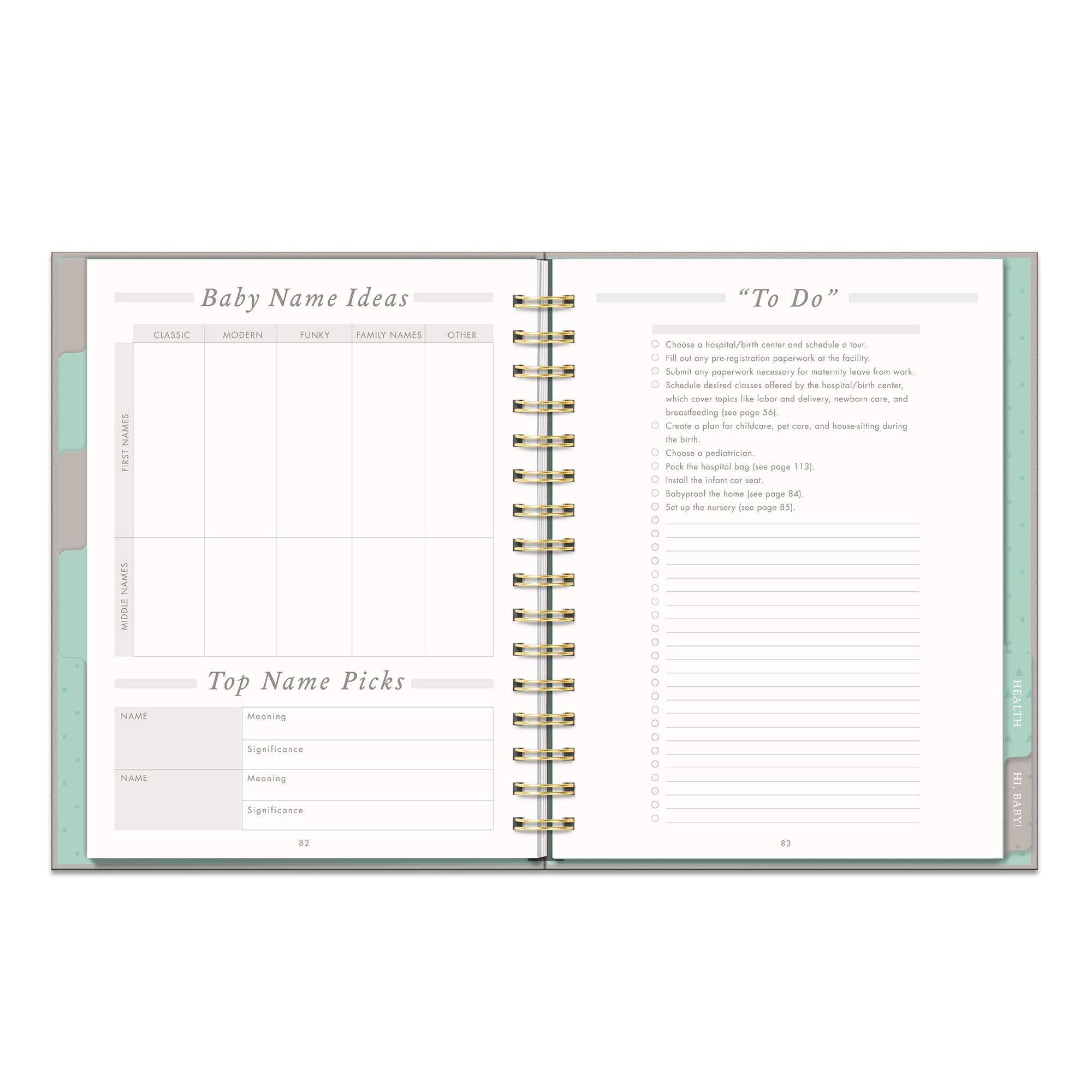 Studio Oh! - Countdown to Baby Undated Pregnancy Planner