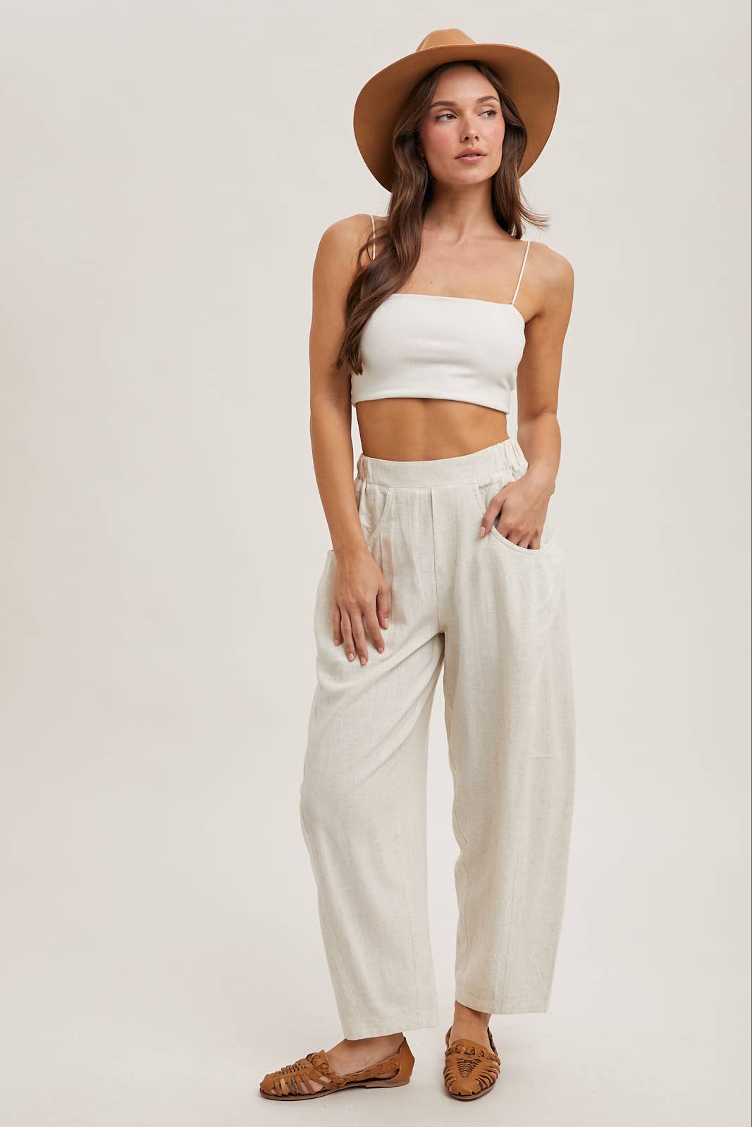 Bluivy - RELAXED BARREL PANTS WITH POCKETS