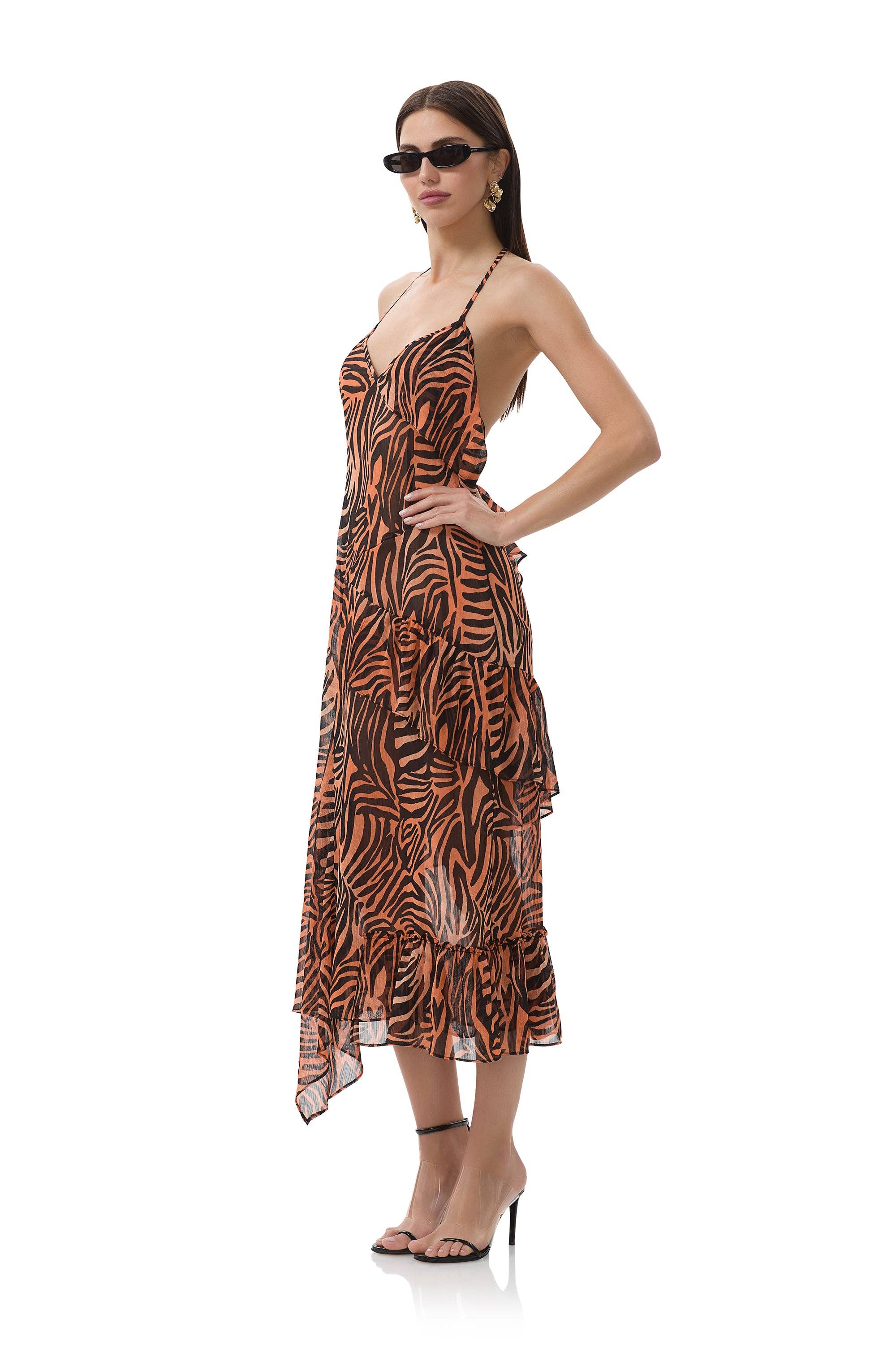AFRM - Ware Dress - Ombre Zebra
