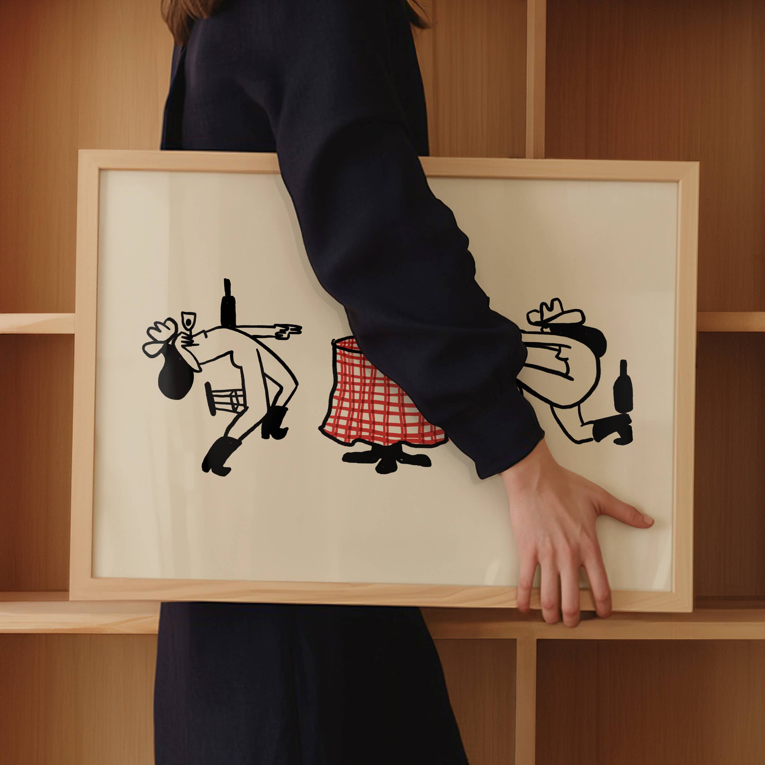 Tumbleweed Design Studio - The duel, minimal western art print