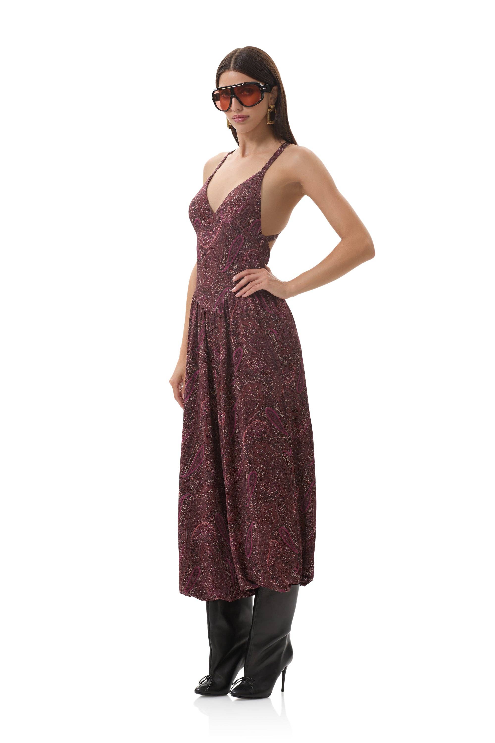 AFRM - Bogart Jumpsuit - Chocolate Paisley