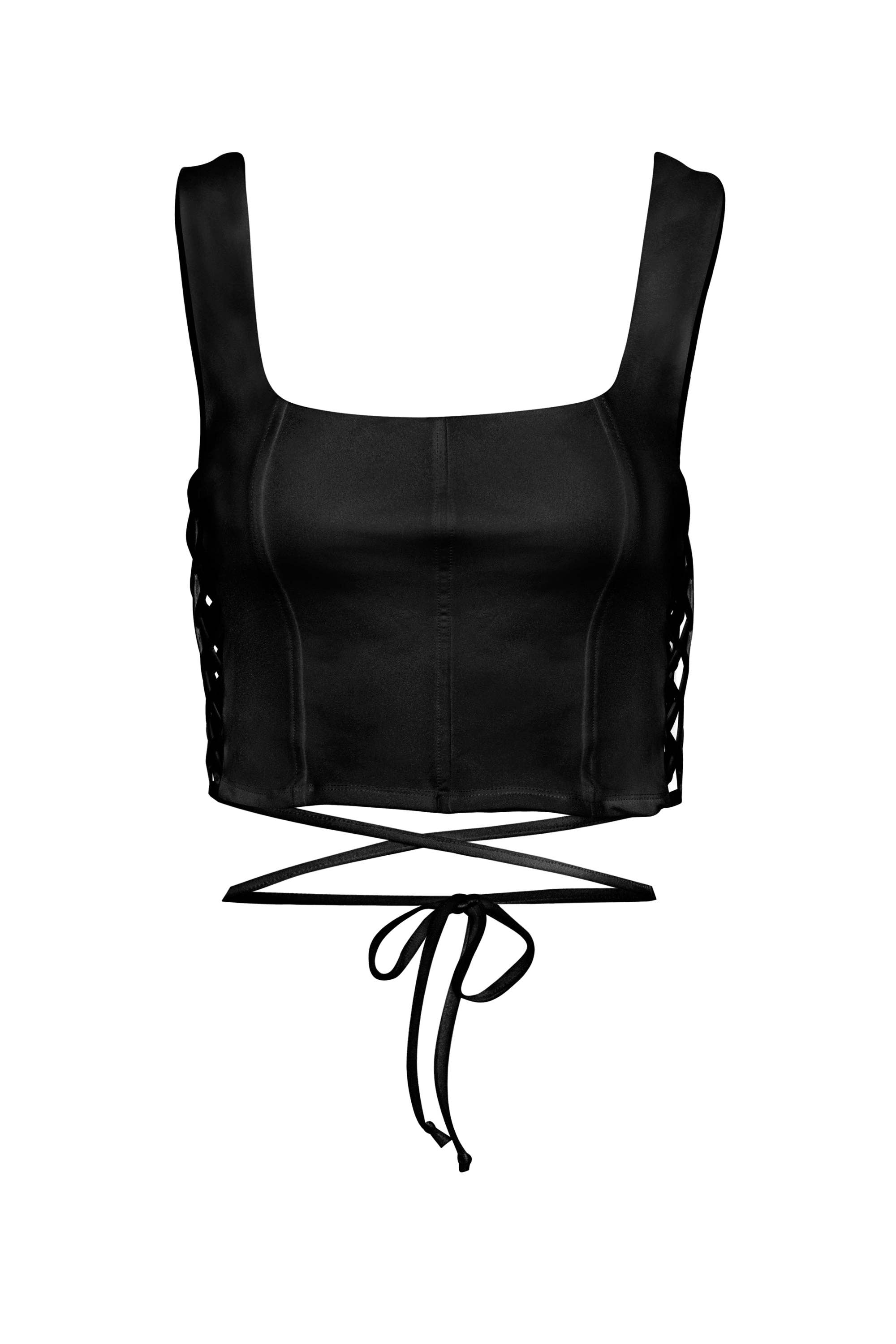 AFRM - Saskia Top - Noir