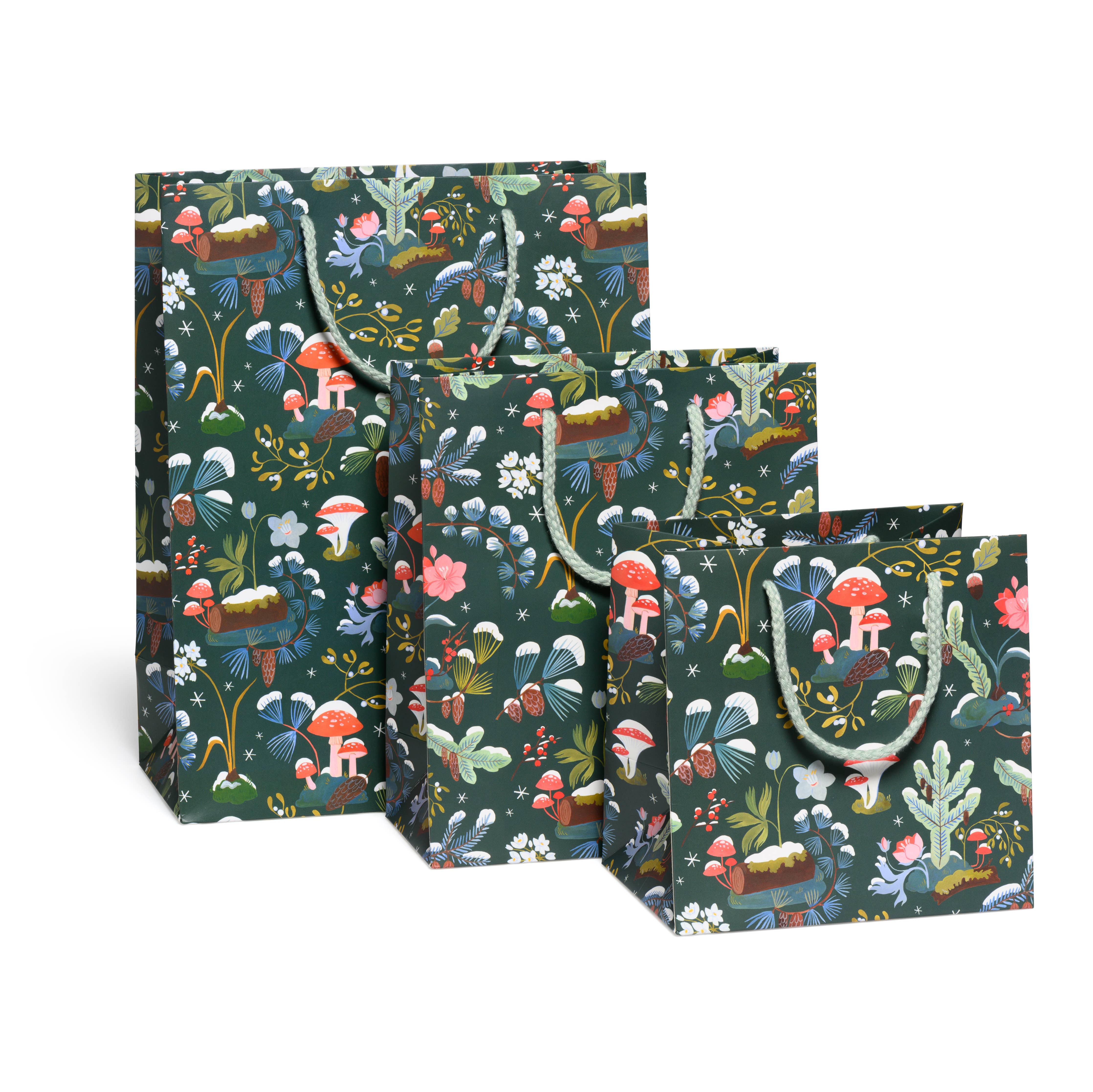 Red Cap Cards - Holiday Moss gift bags