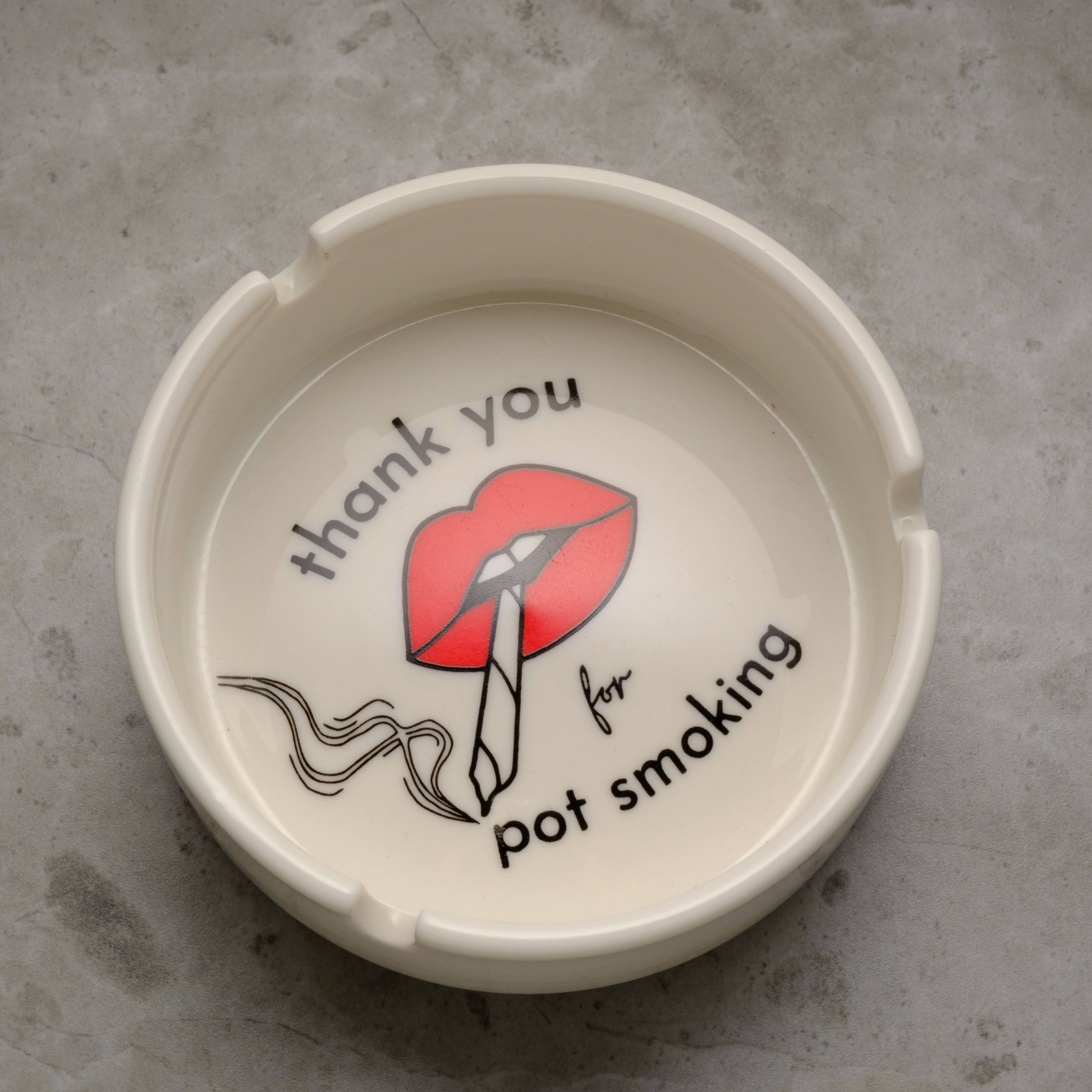 Rogue Paq - Rogue Paq Porcelain Ashtray: Thank You for P0t Smoking