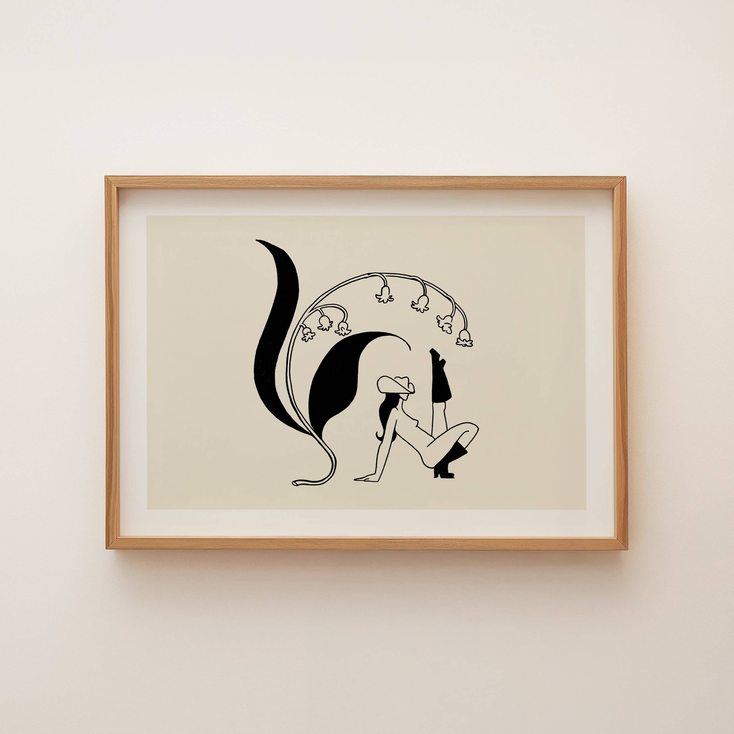 Tumbleweed Design Studio - Lily of the Valley Cowgirl & Botanical Western Giclée Print