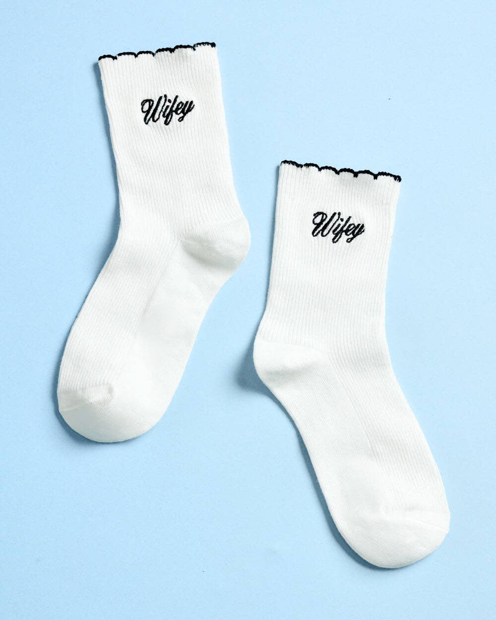xo, Fetti - Wifey and Hubby Socks | bachelorette, wedding, couples