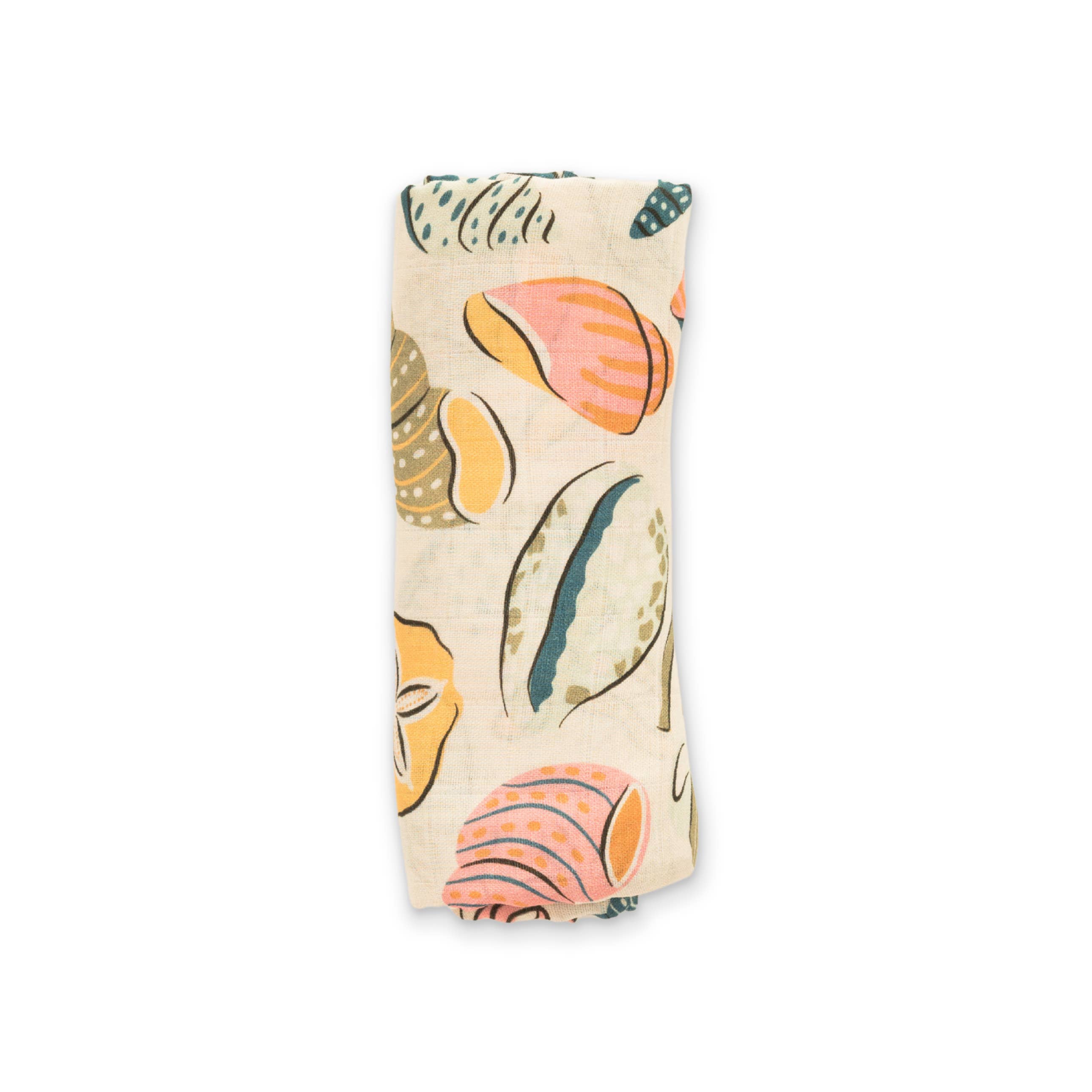 Ellie Sue - Coastal Bows Muslin Swaddle Blanket