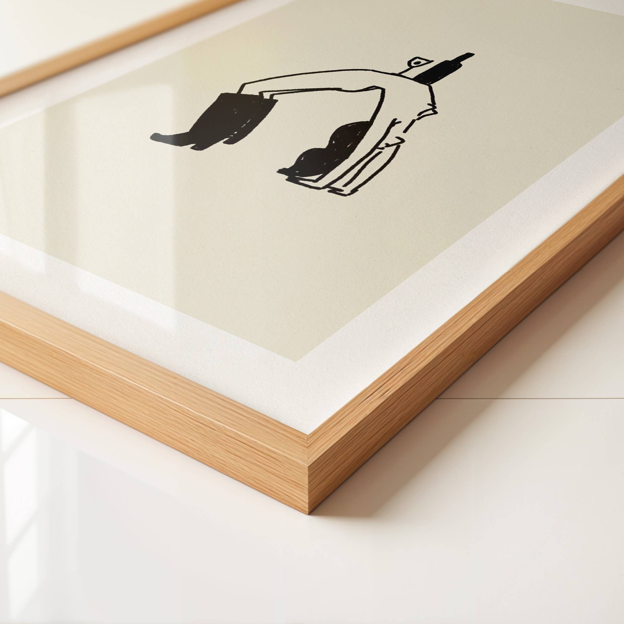 Tumbleweed Design Studio - "Big Stetch" Yoga Wine Cowgirl Minimal Western Art Print