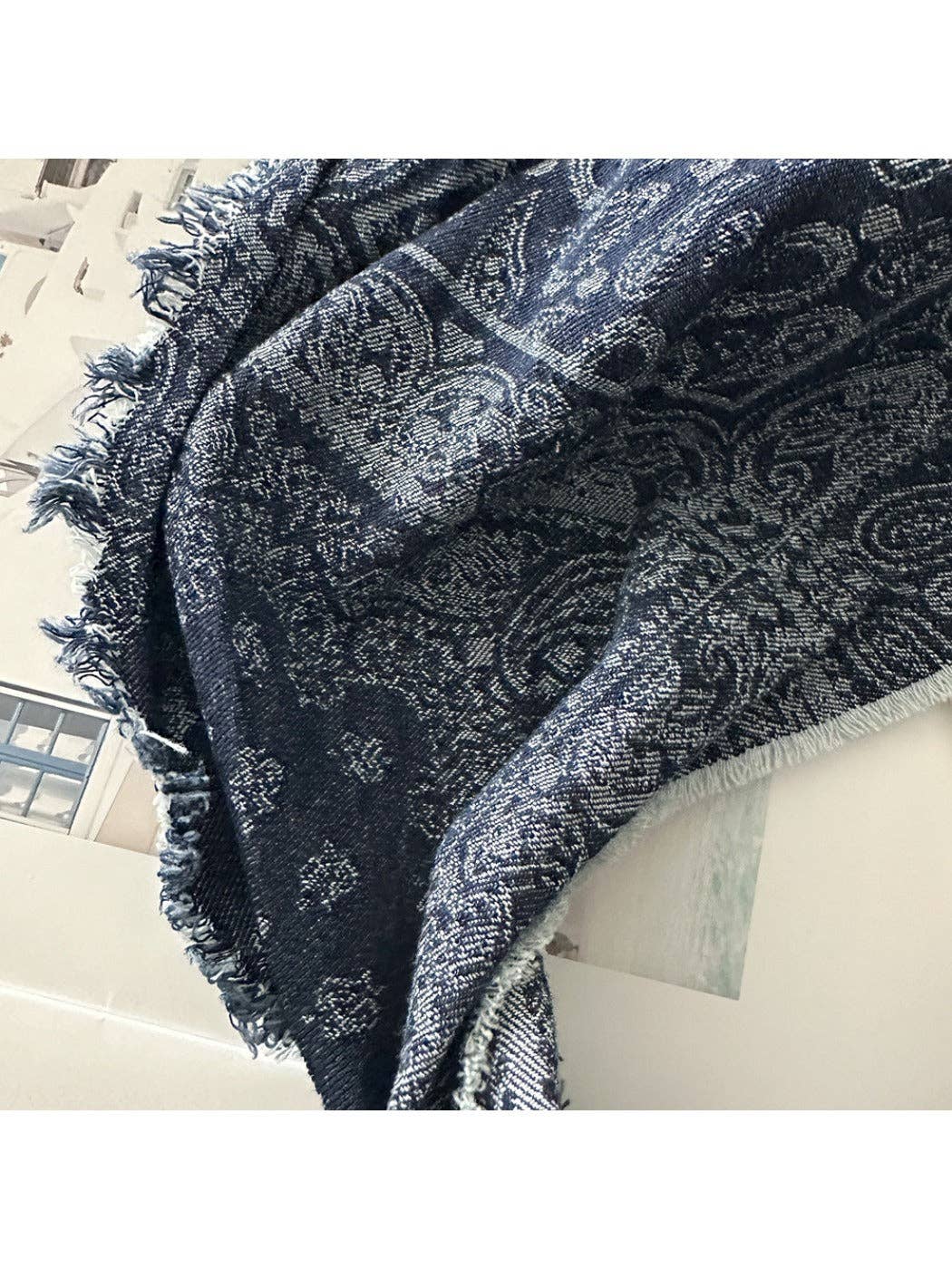 Funkyrel® Atzbranding Limited - Scarvii - Unisex Vintage Frayed Triangle Scarf