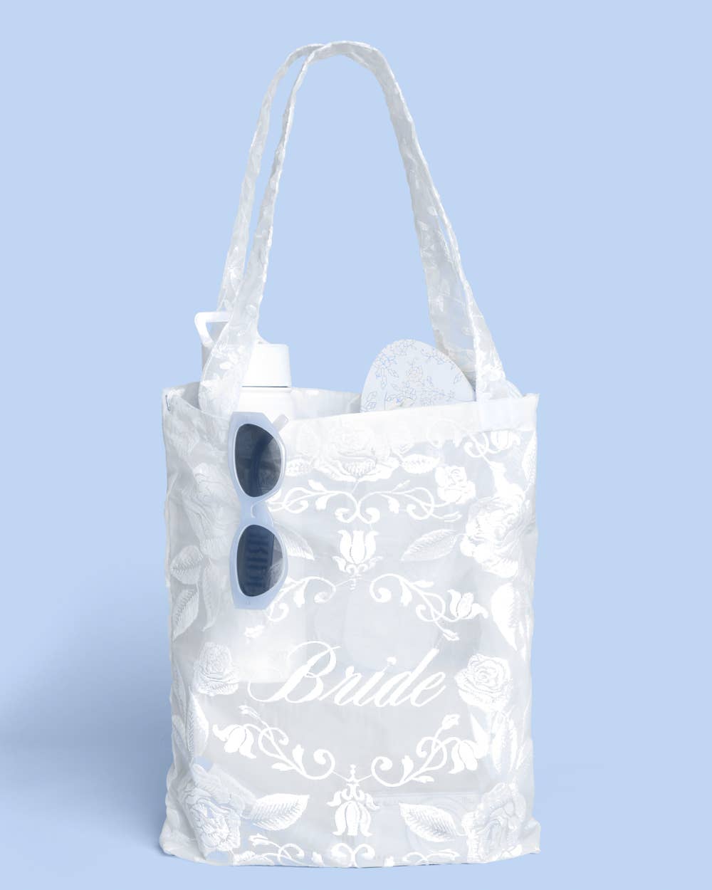 xo, Fetti - Bride Lace Tote | bachelorette, bridal, wedding, white