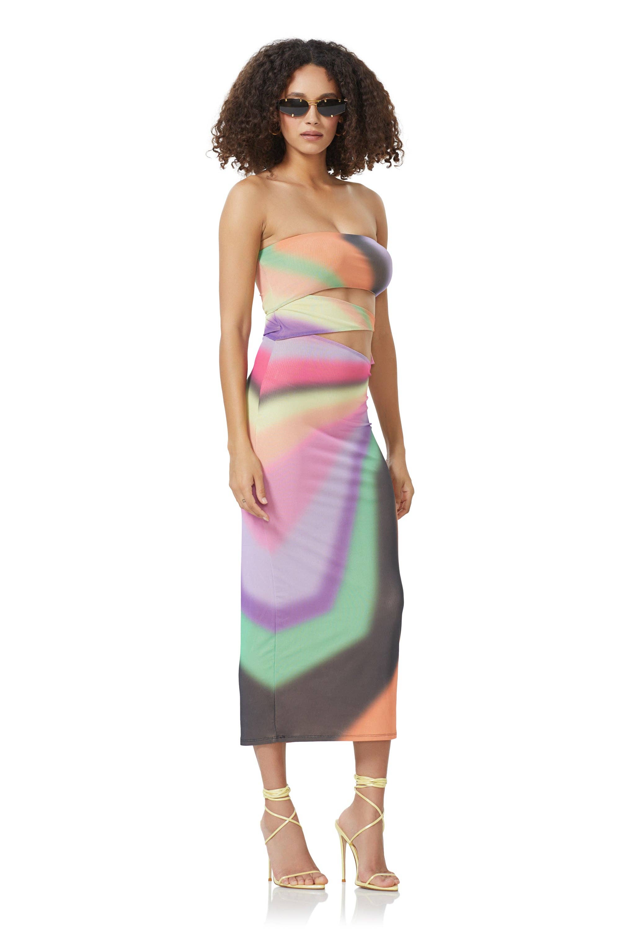 AFRM - Konrad Midi Dress - Mod Stripe