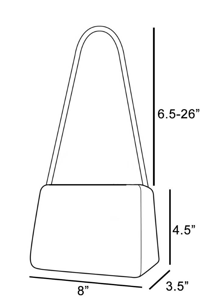 Leather Buckle Strap Cylinder Hand Bag