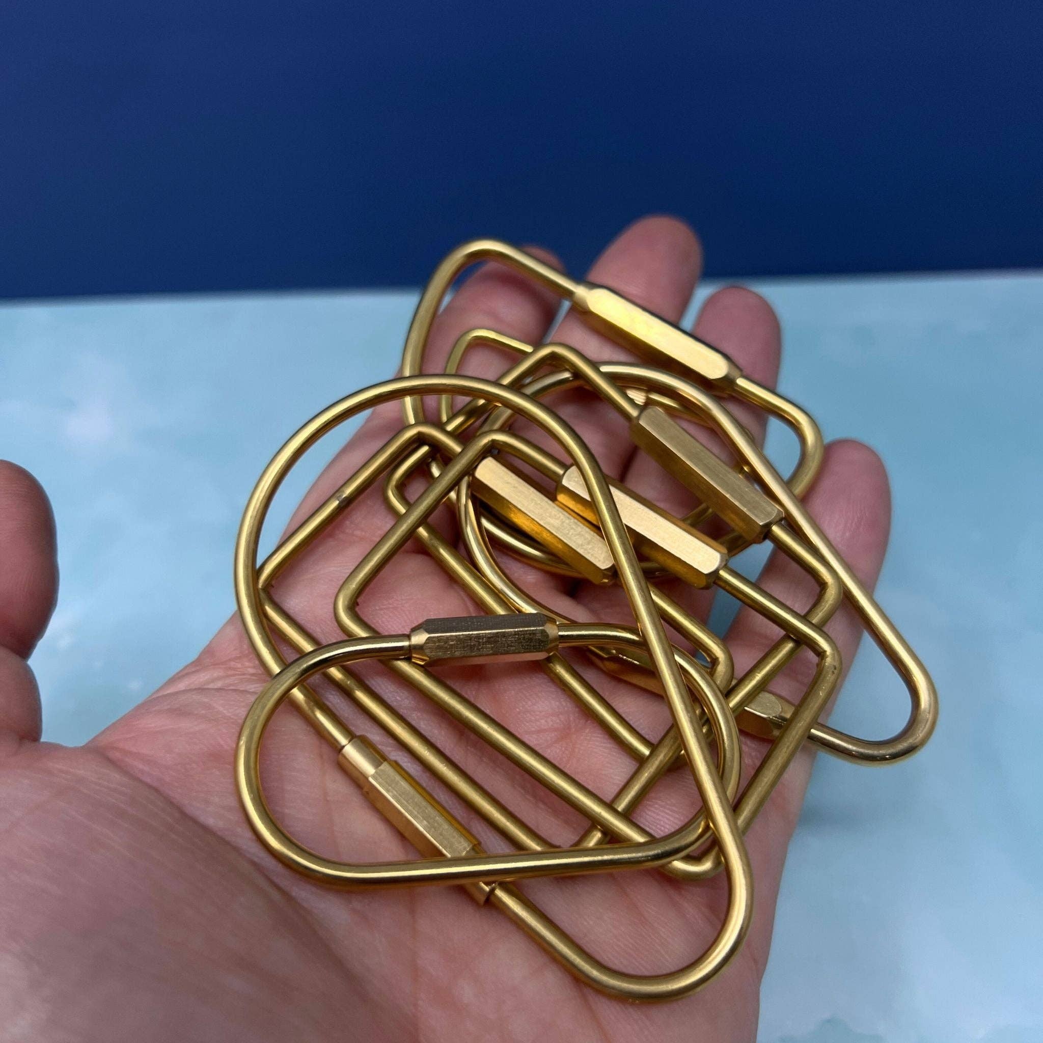 Carabiners - Brass  - Assorted Shapes
