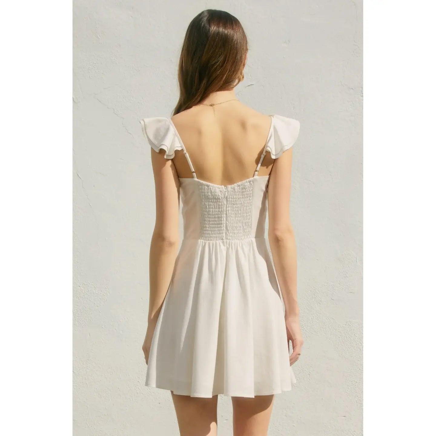 Heaven Sent Corset Flutter Mini Dress