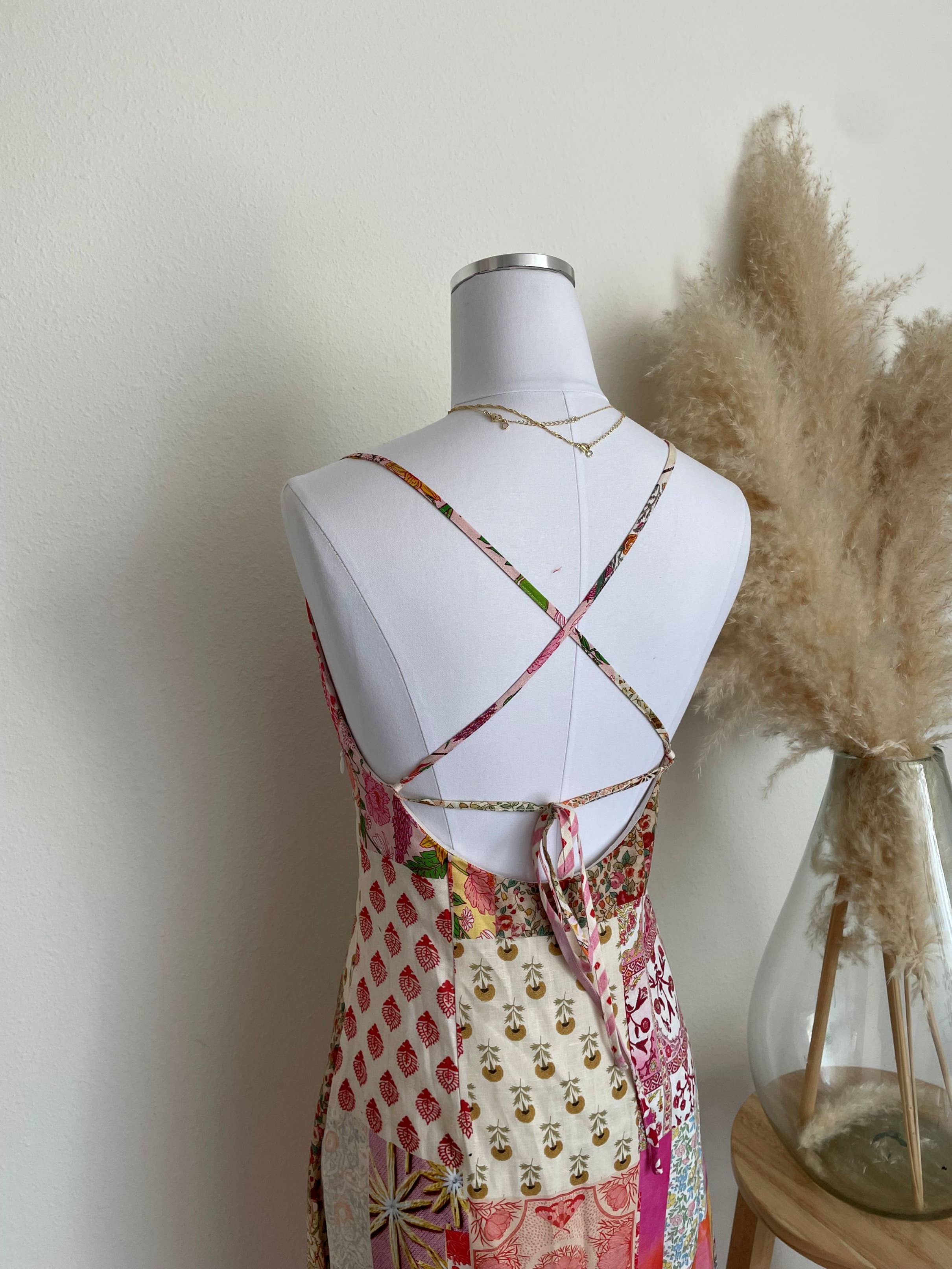 ACOA COLLECTION - CROSS BACK SLIP DRESS