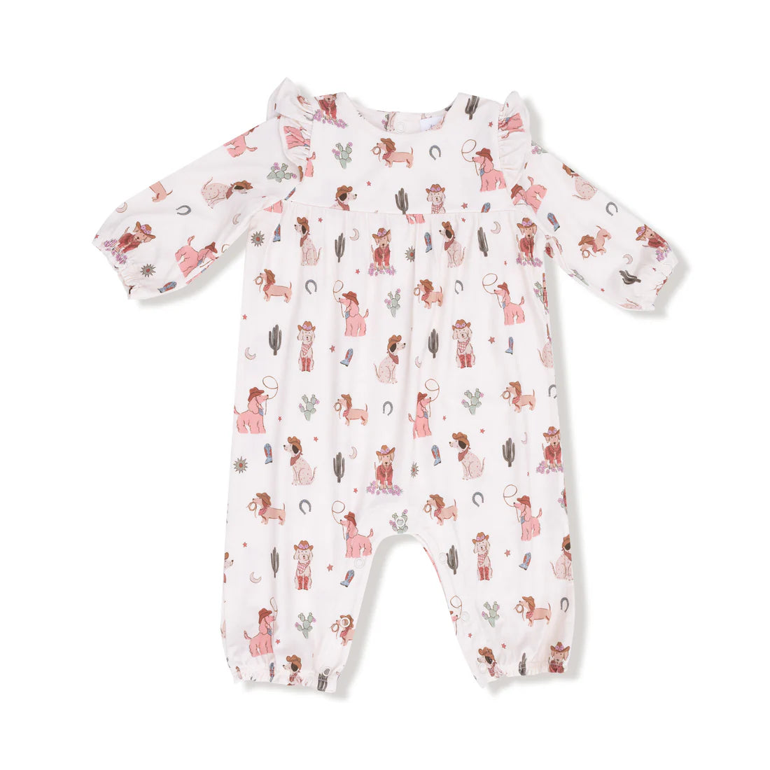 Cowgirl Dogs - Ruffle Sleeve Romper