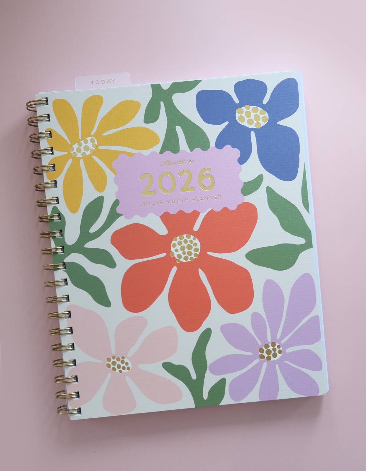 Idlewild Co. - 2026 Fullsize Softcover Planner, Primary Blooms