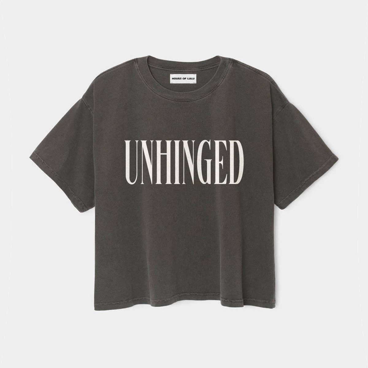 House of Lulu - Unhinged Garment Dye Crop Tee