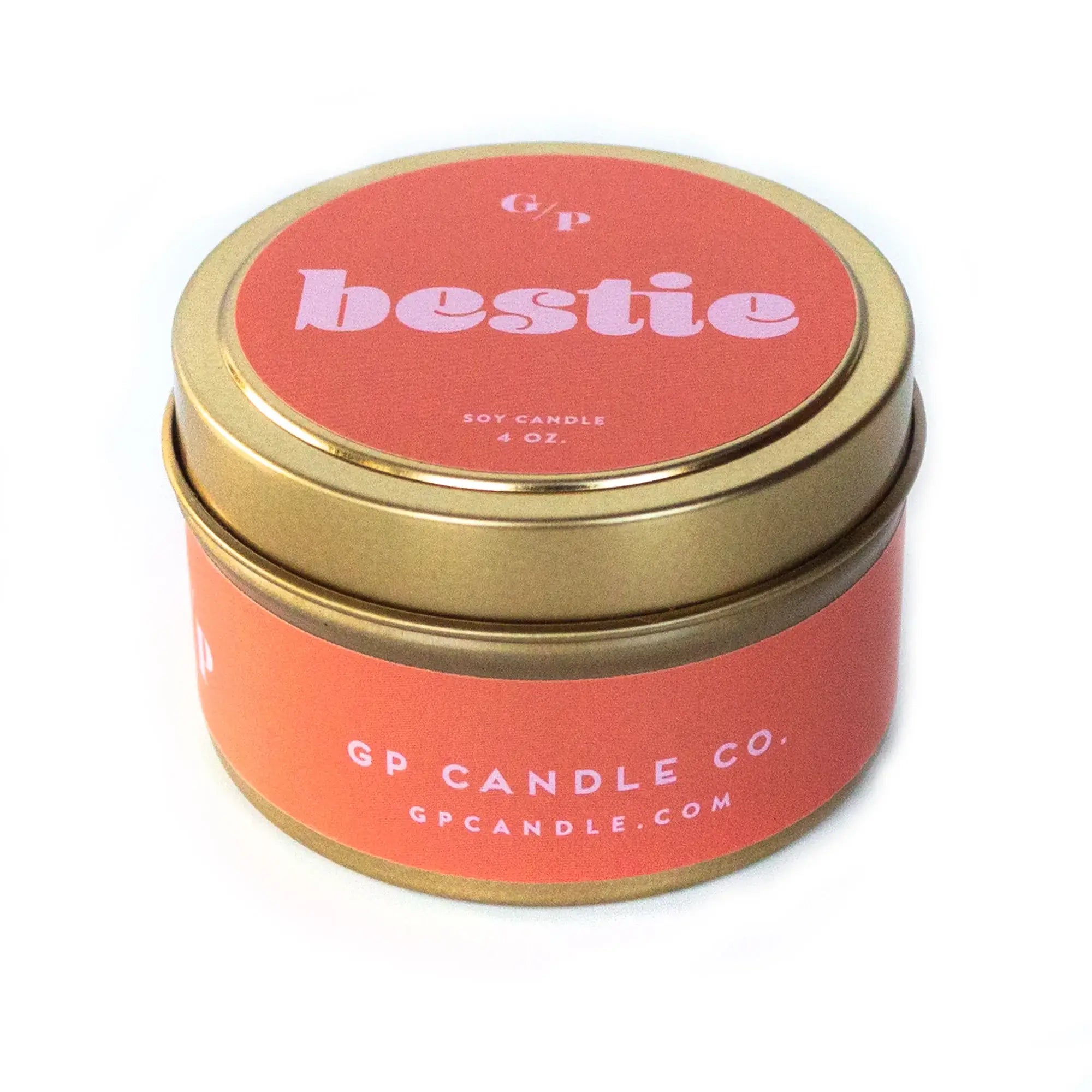 GP Candle Co. - Bestie Just Because 4 oz. Candle Tin